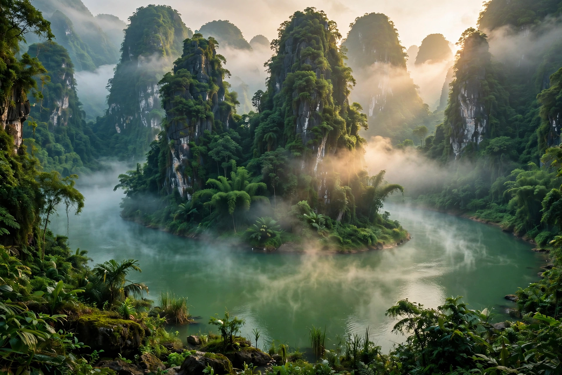 Karst River Bend