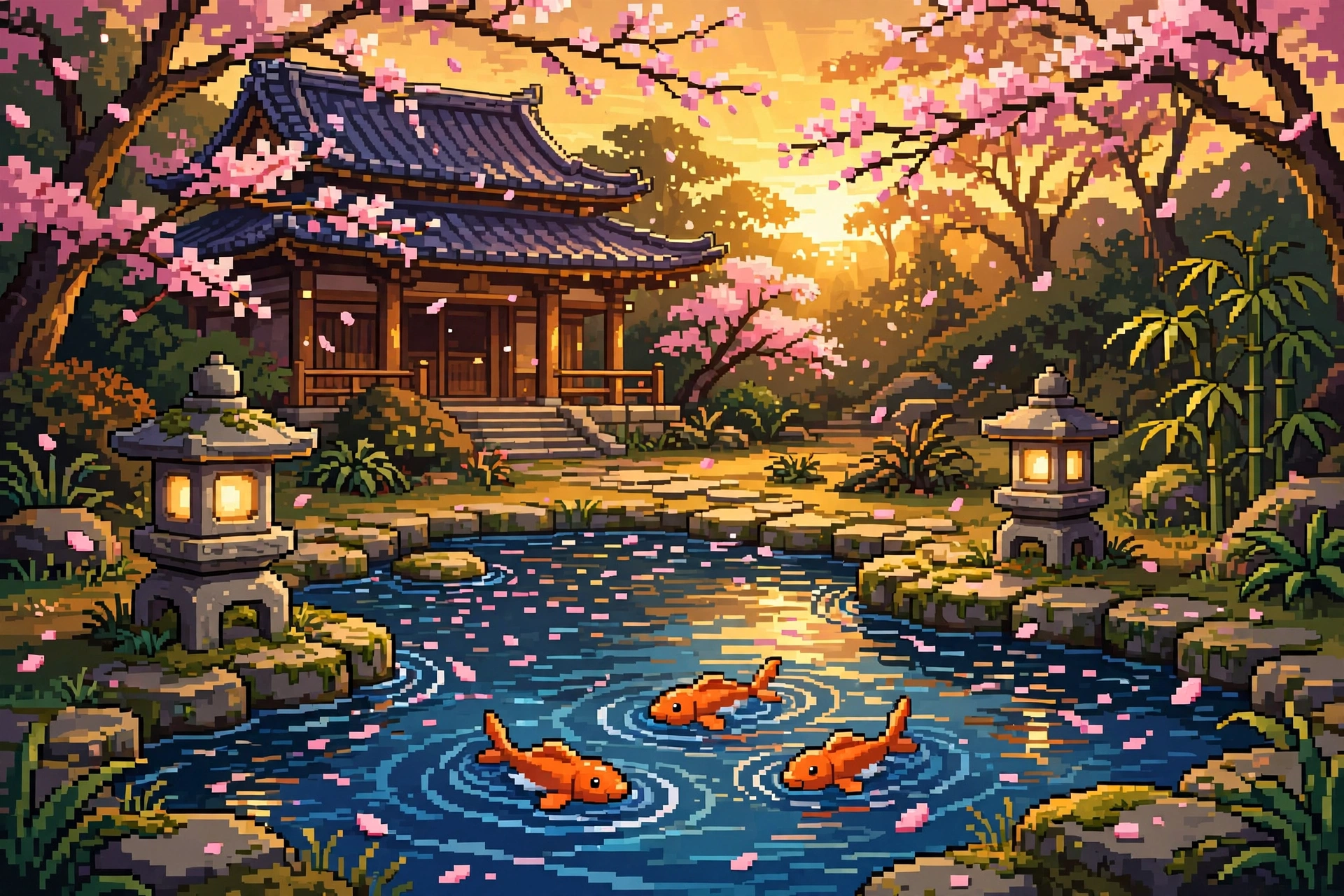 Koi Pond Temple