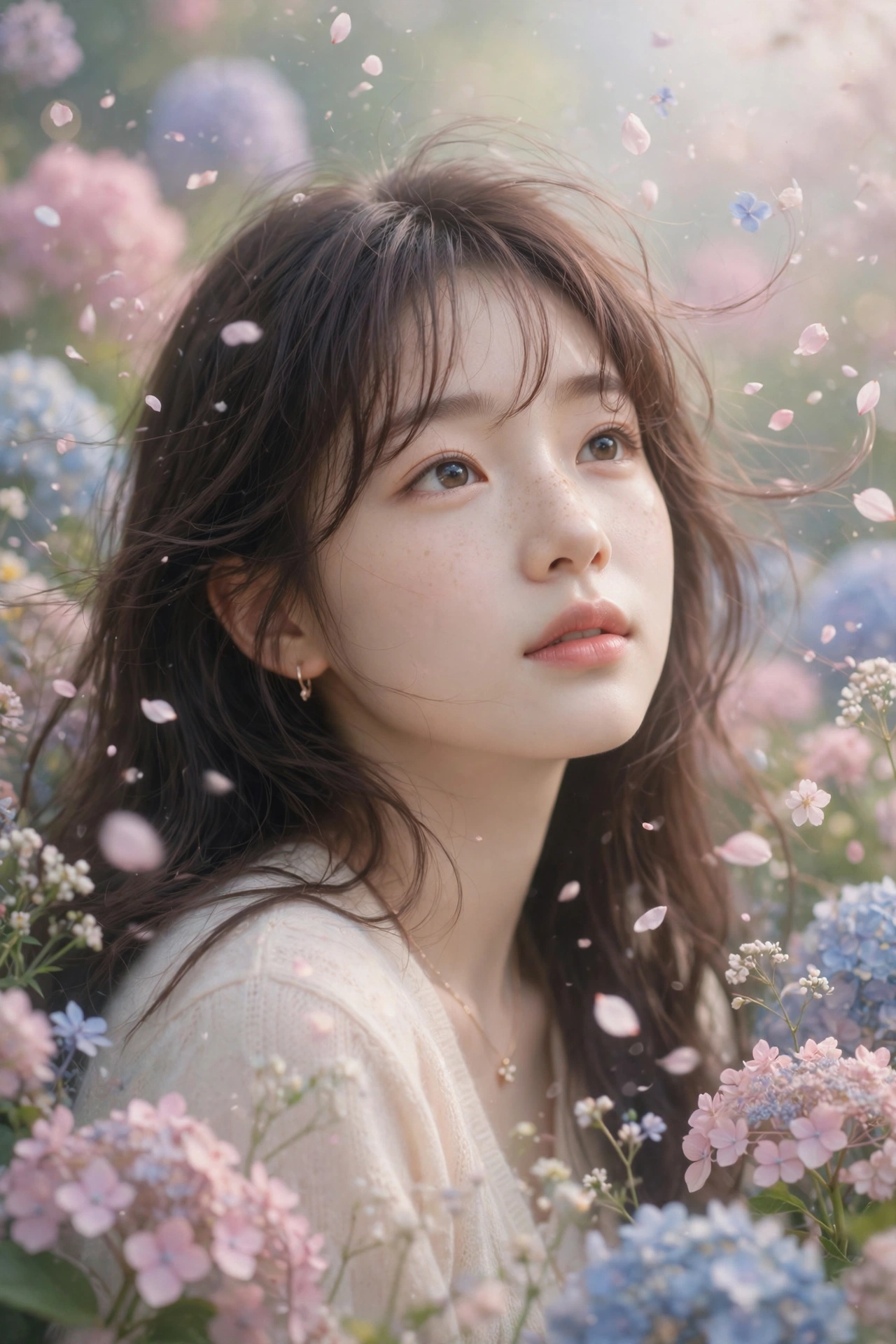 Korean Ulzzang Floral Portrait