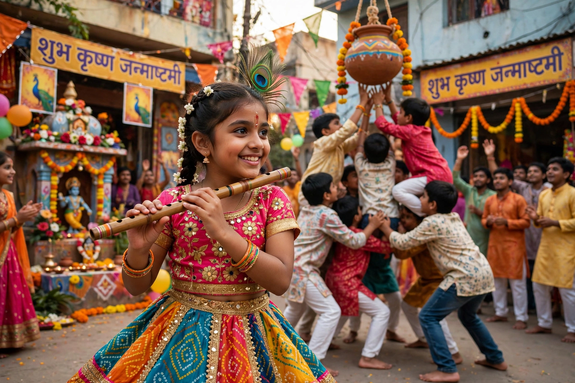 Krishna Girl Janmashtami