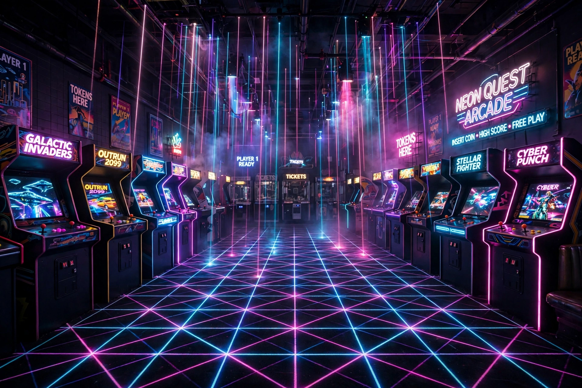 Laser Rain Arcade
