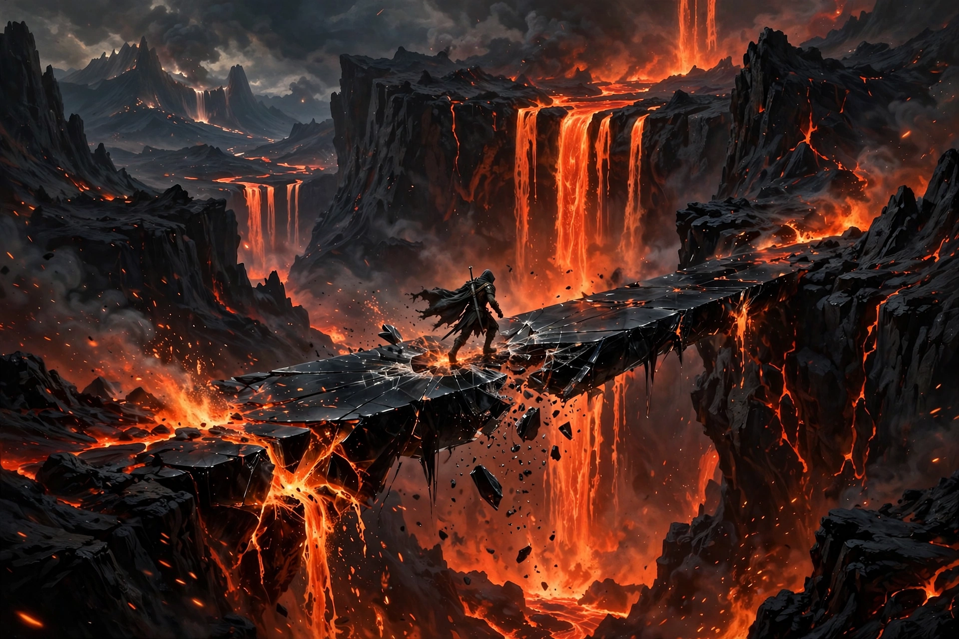 Lavafall Obsidian Bridge