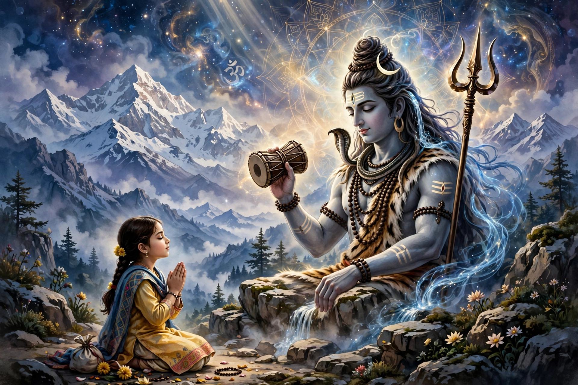 Lord Shiva Girl Art