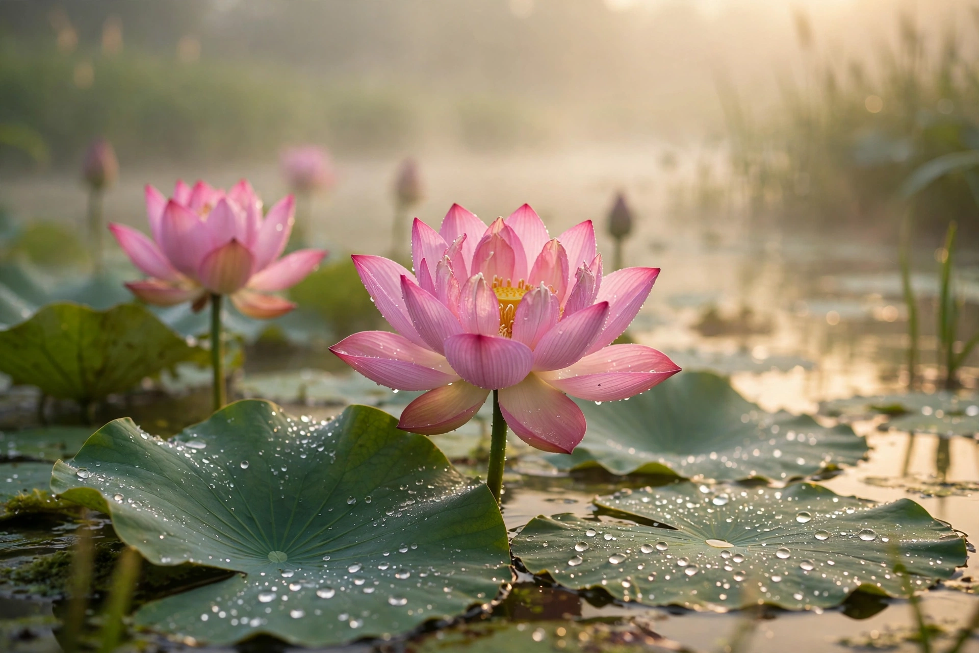Lotus Pond Morning