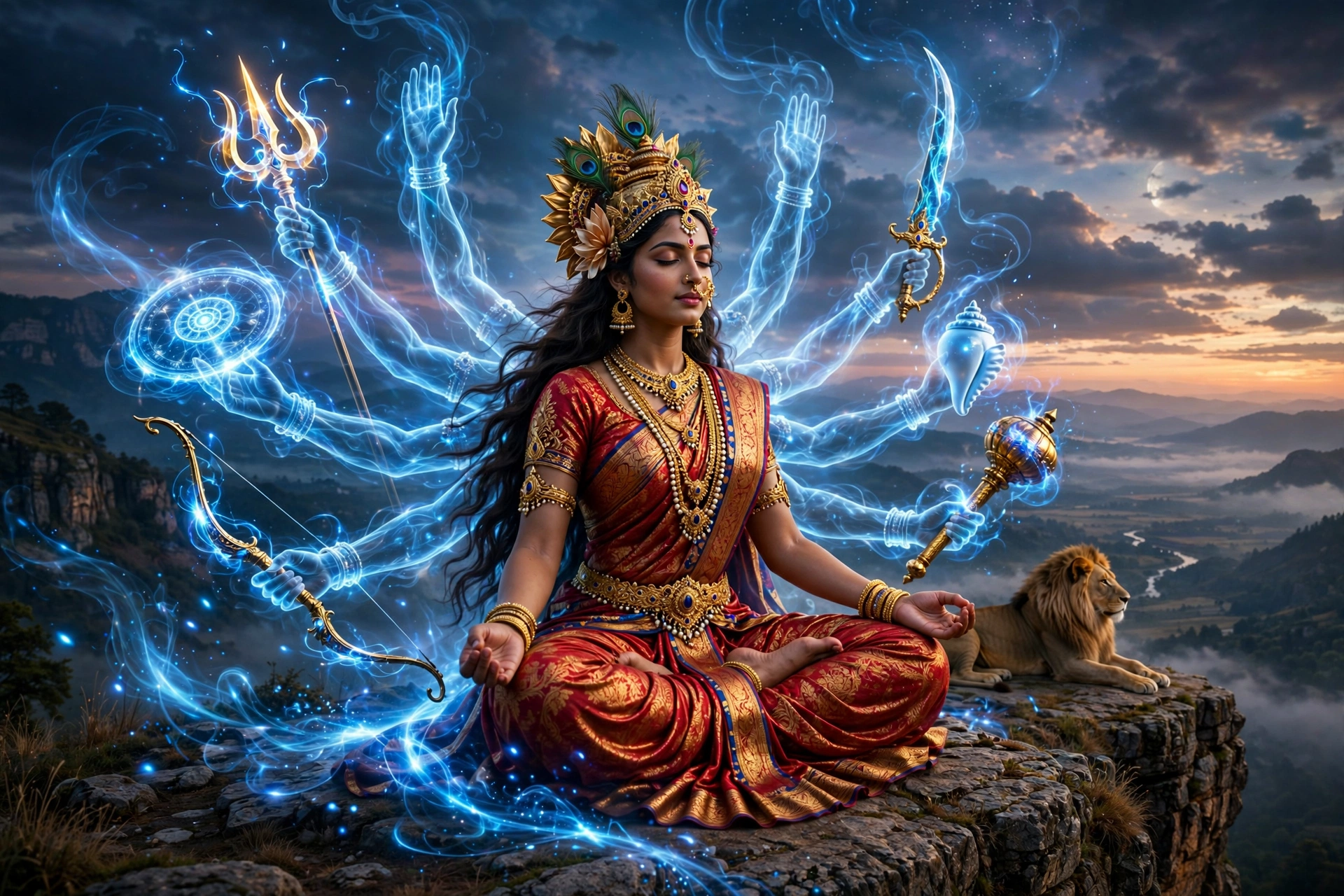 Maa Durga Cinematic Video Prompt
