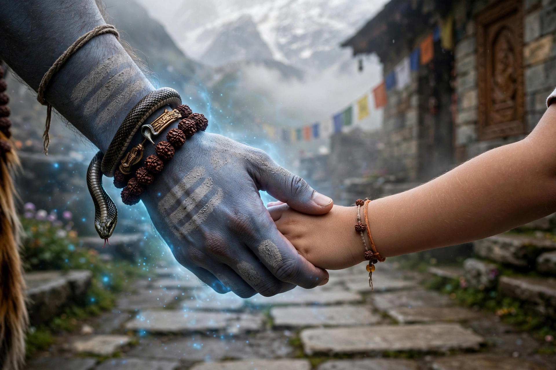 Mahadev Hand In Hand Boy Photo Prompt