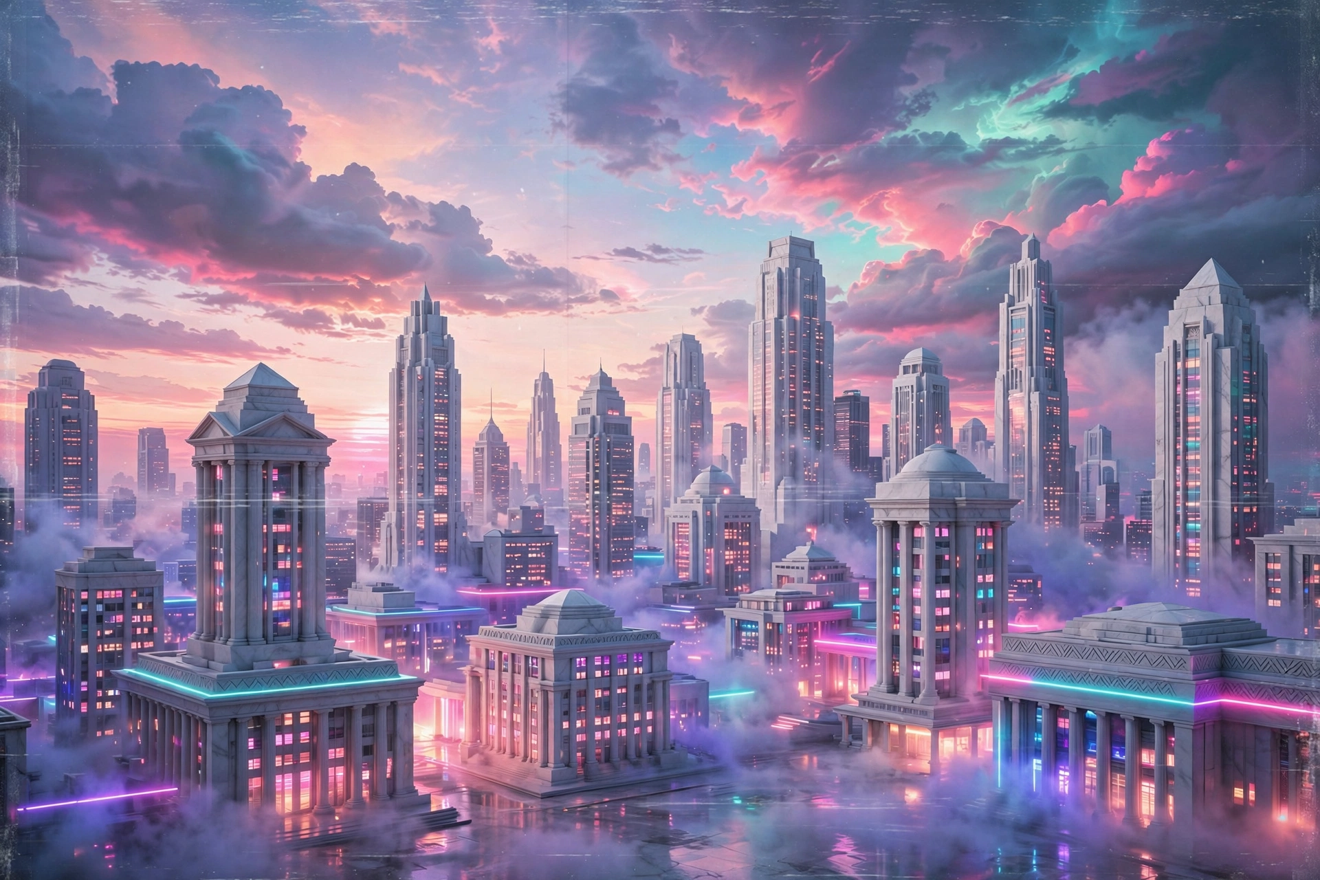 Marble Skyline Dawn
