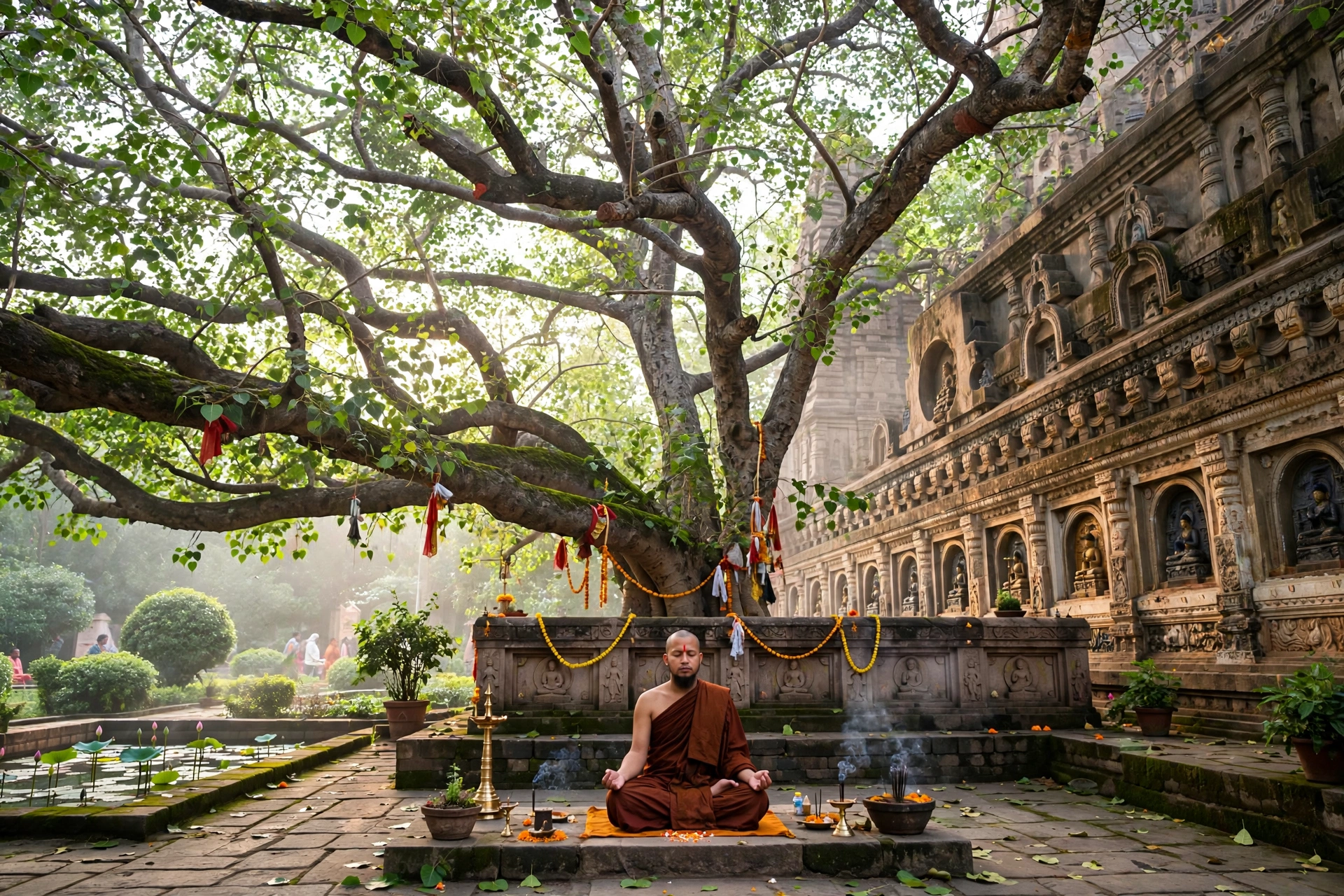 Monk Bodhi Tree