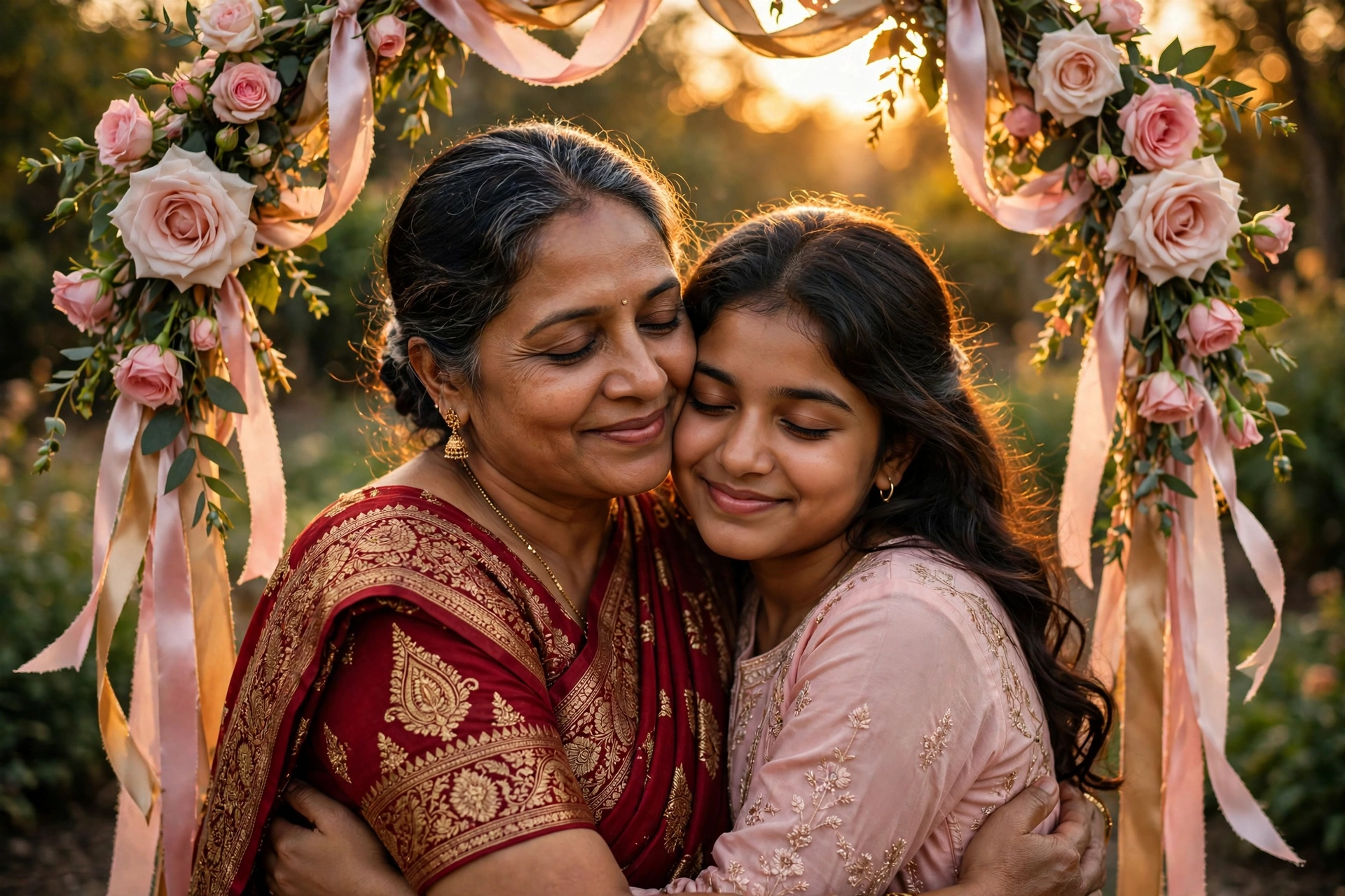 Mother Daughter Hug