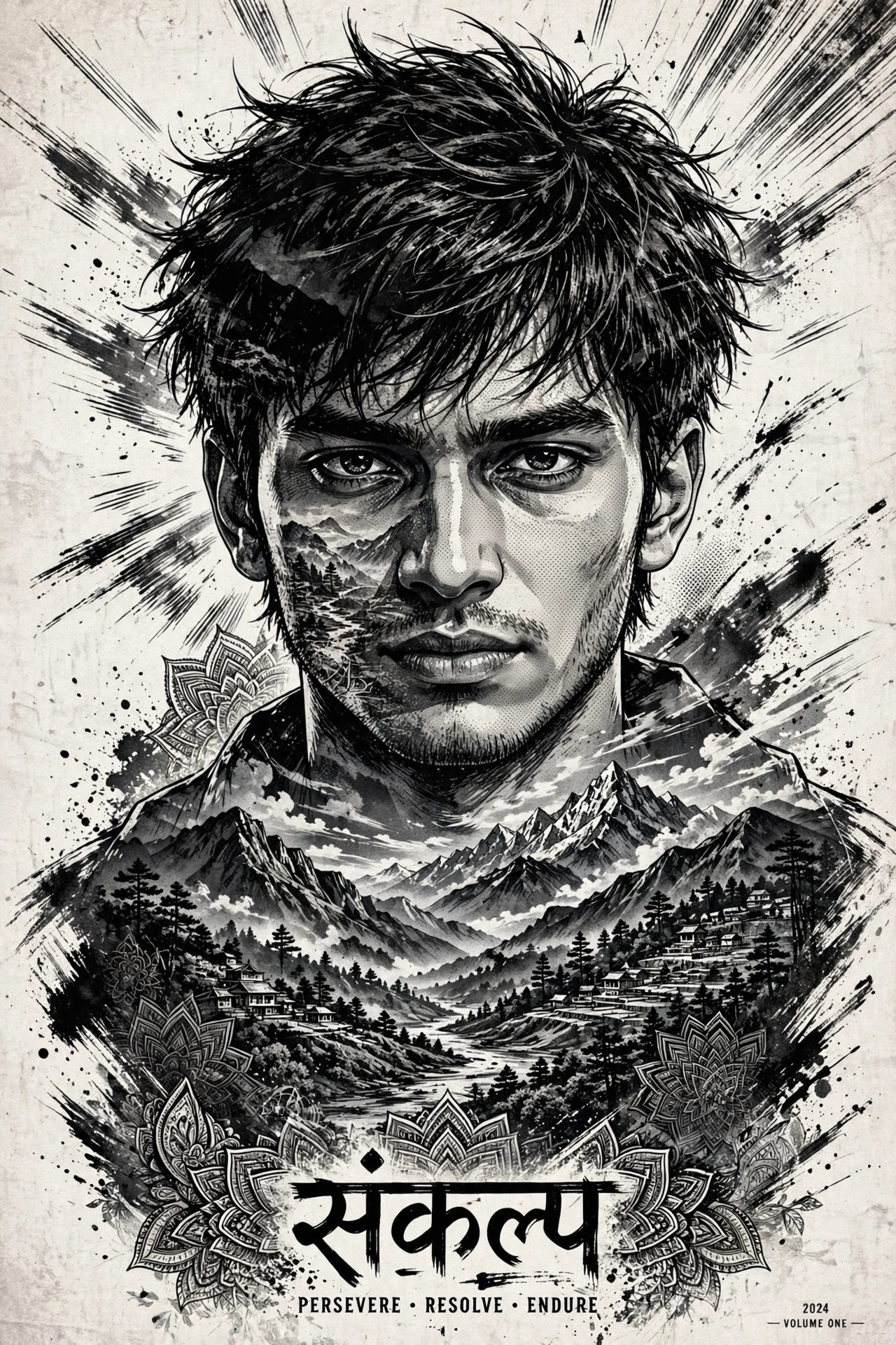 Mr Editor Manga Style Poster