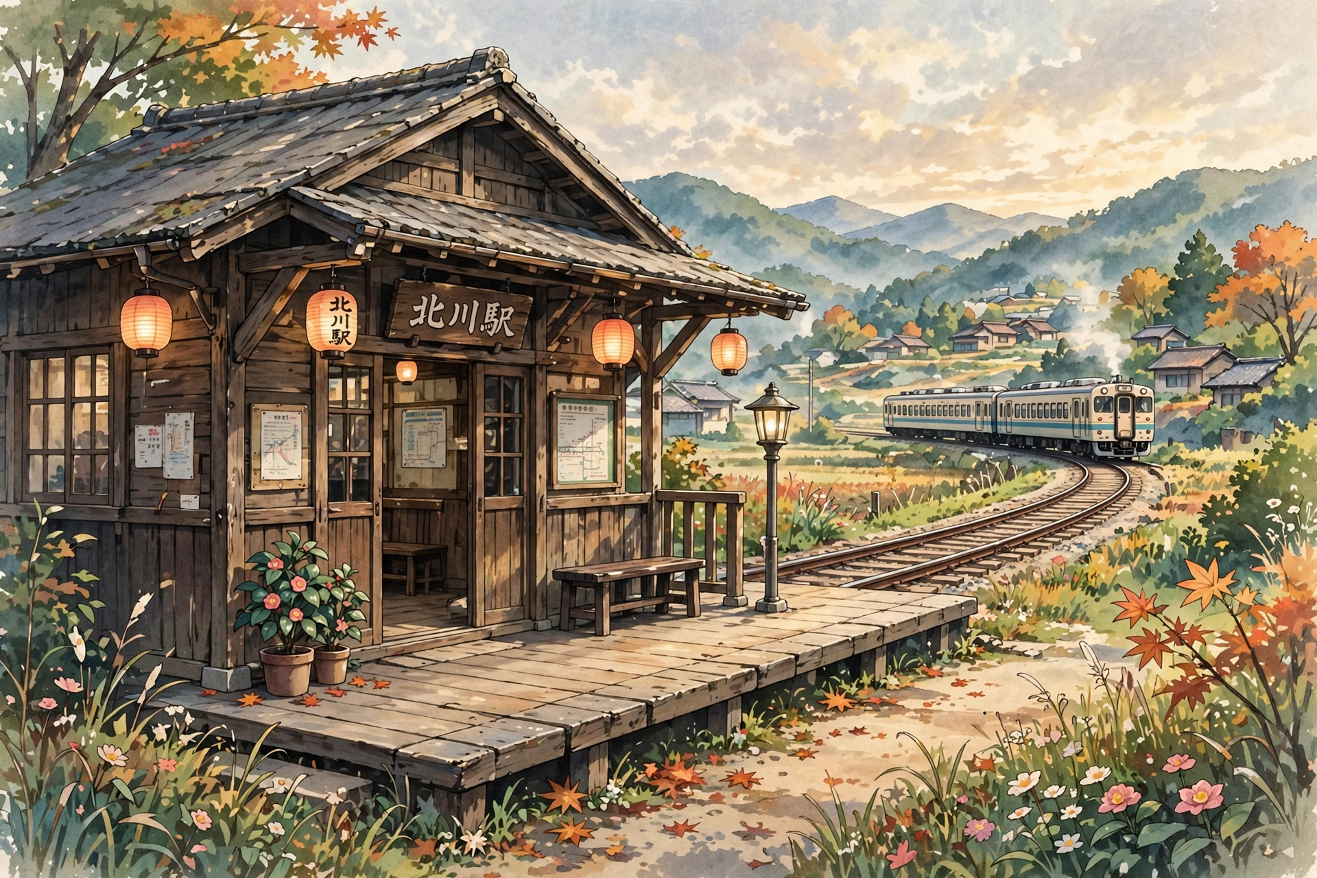 Anime Railway Station Transformation