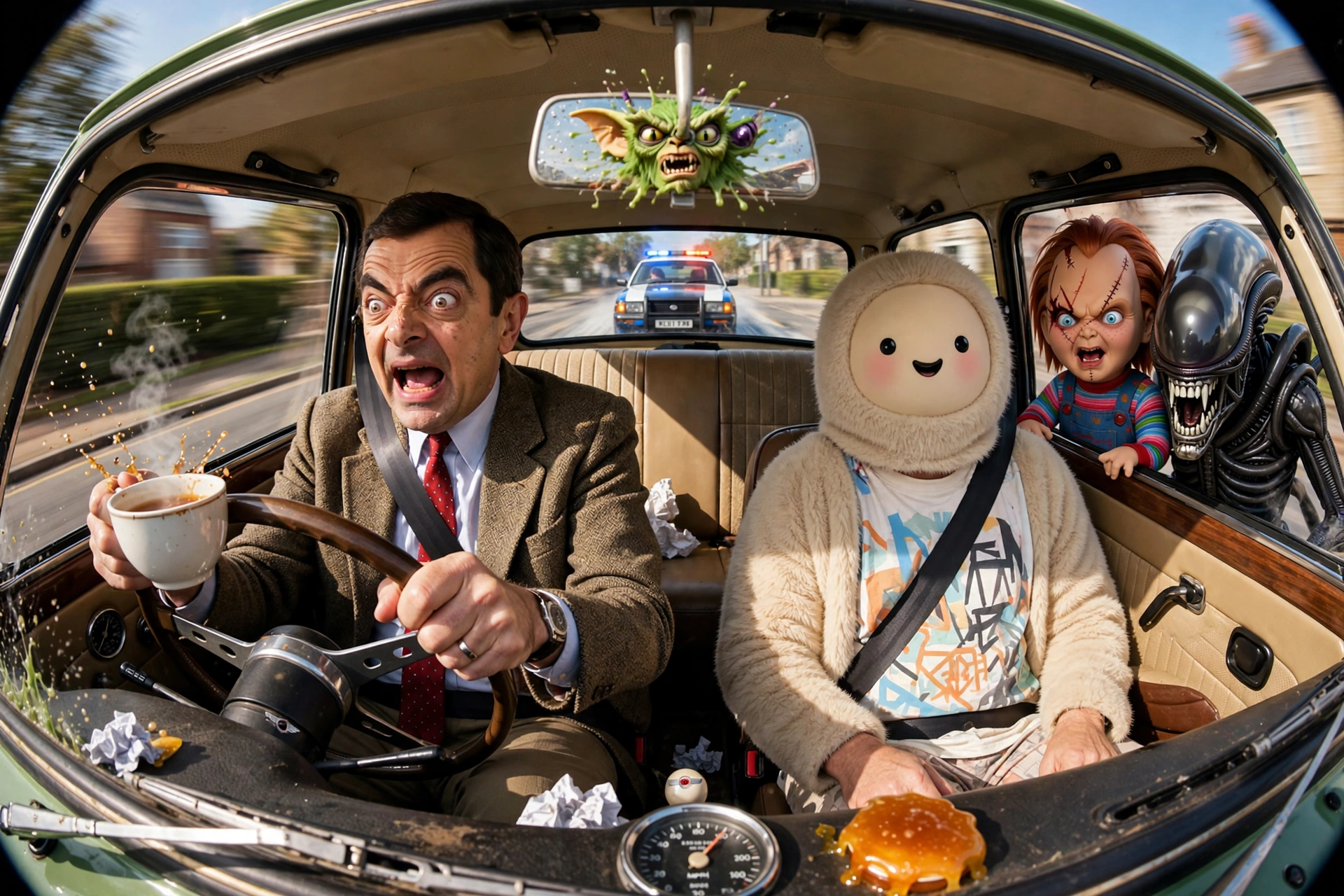 Mr Bean Mini Cooper Chaos