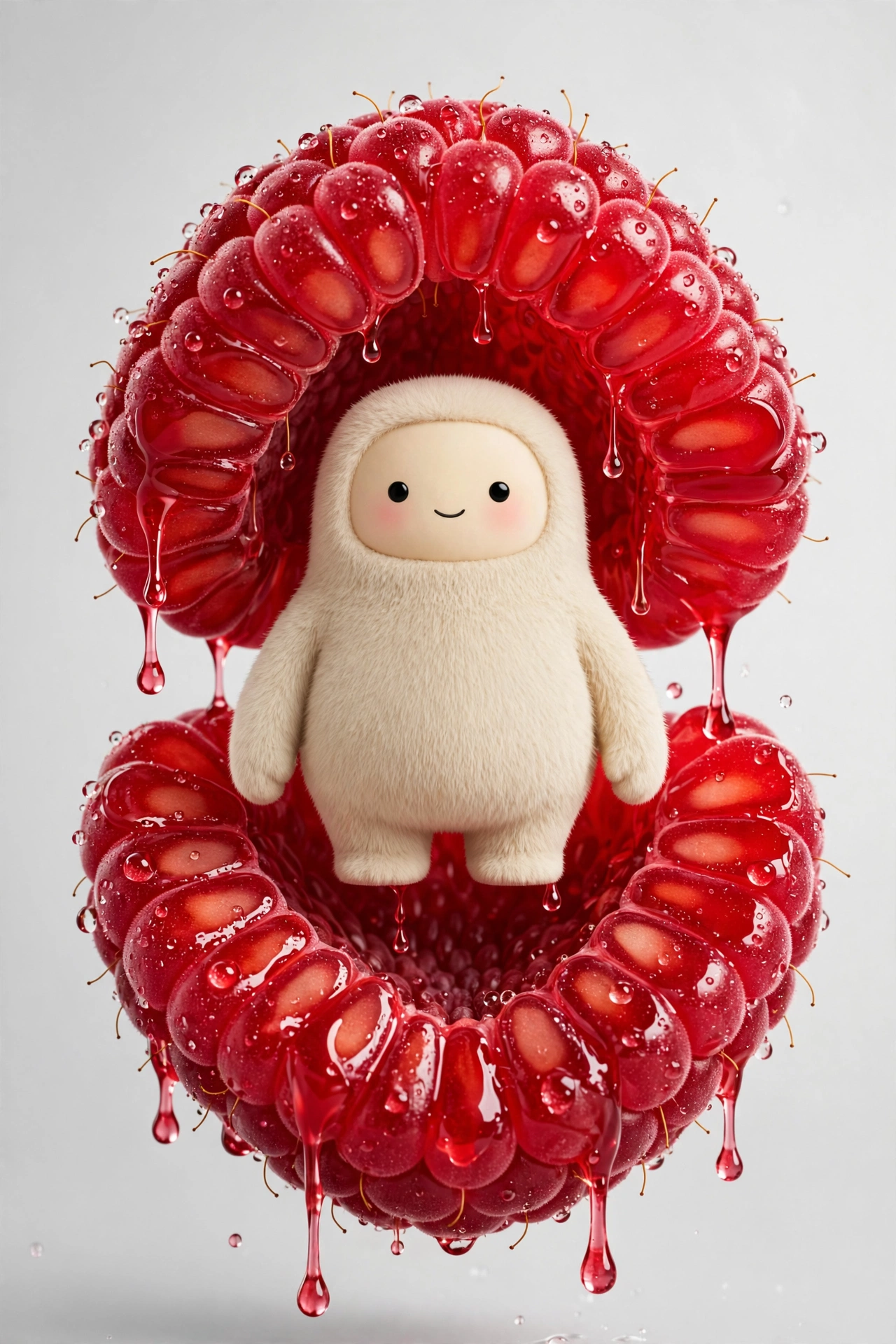 Raspberry Shell Product Photography