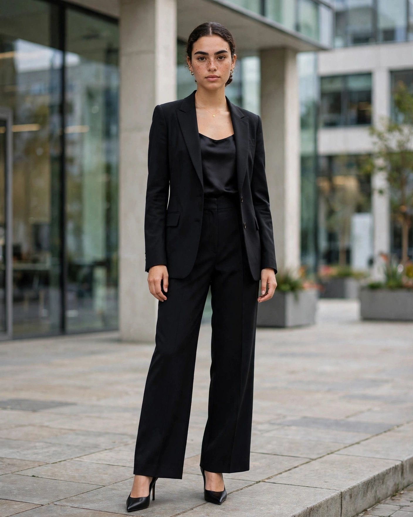 Ultra-photorealistic corporate fashion portrait prompt