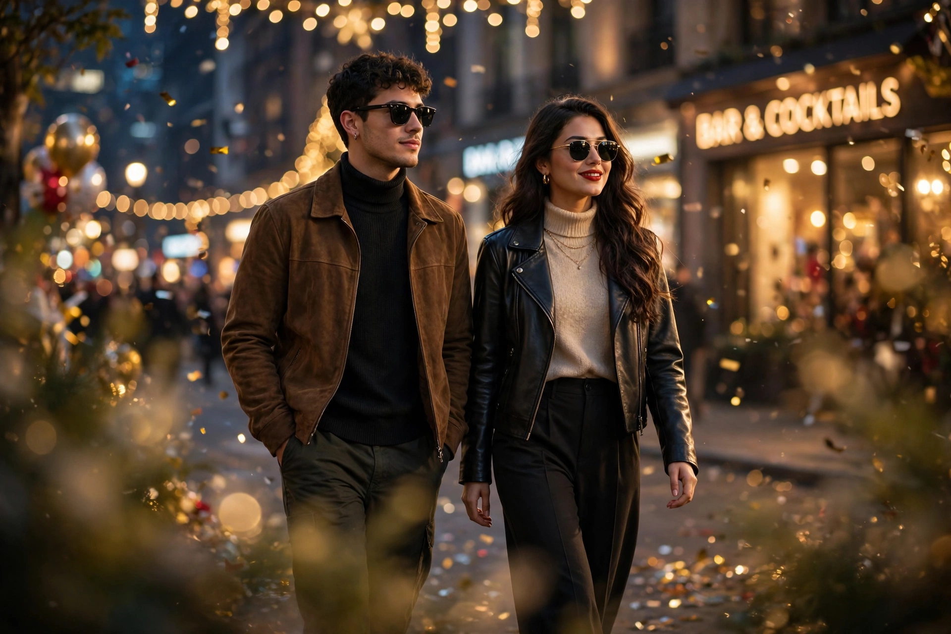 New Year Couple Walk