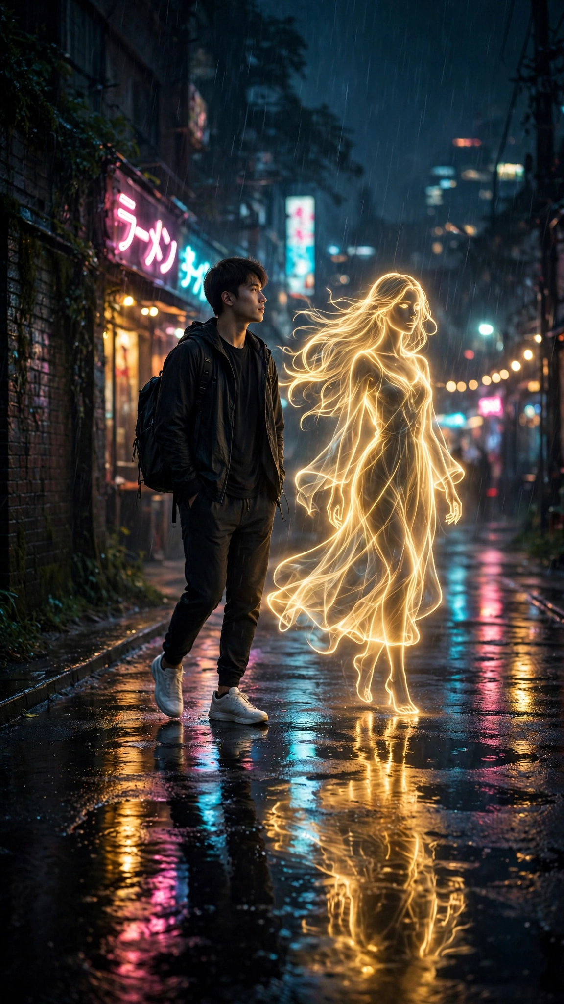 Outline Glowing Girlfriend