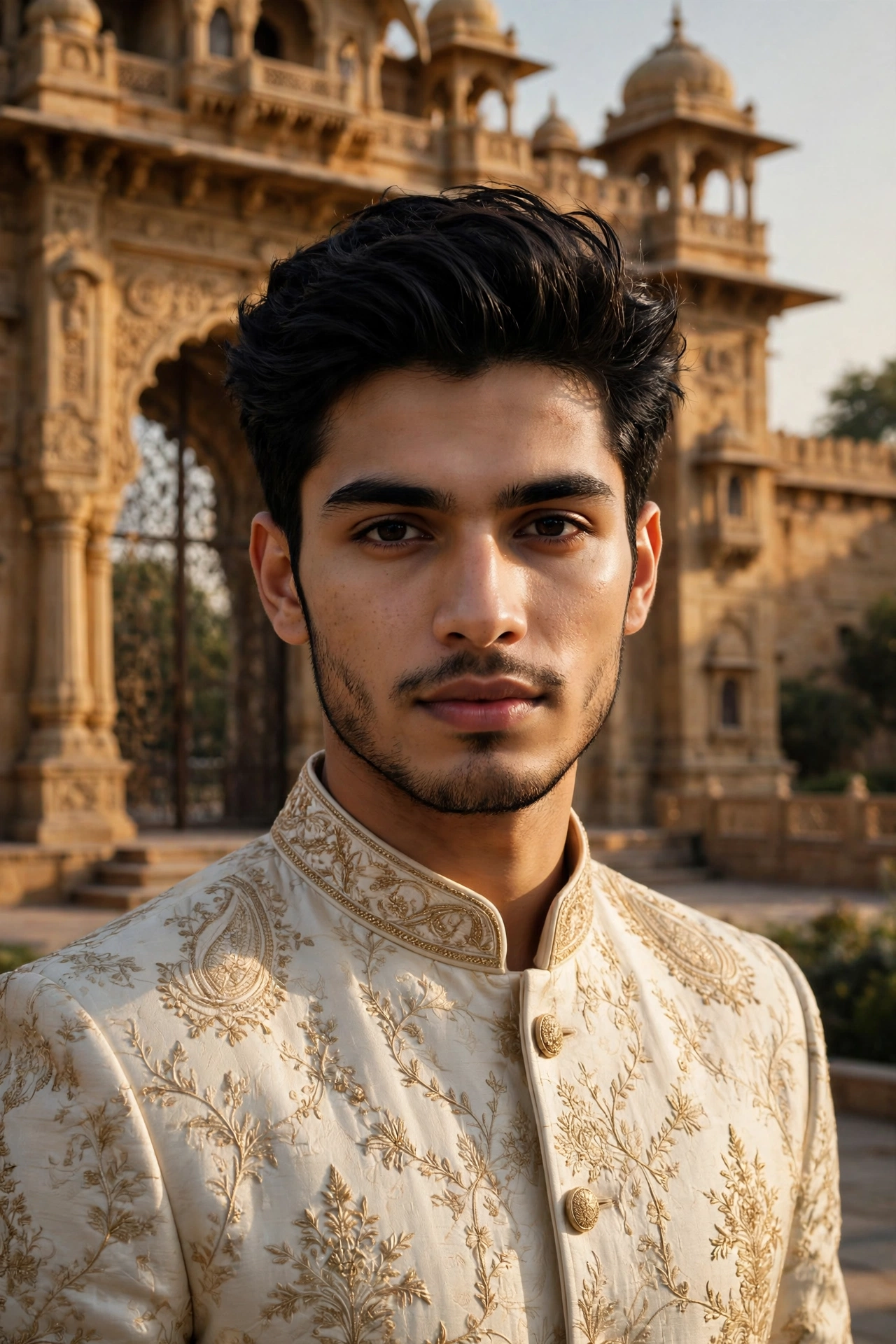 Palace Sherwani Portrait