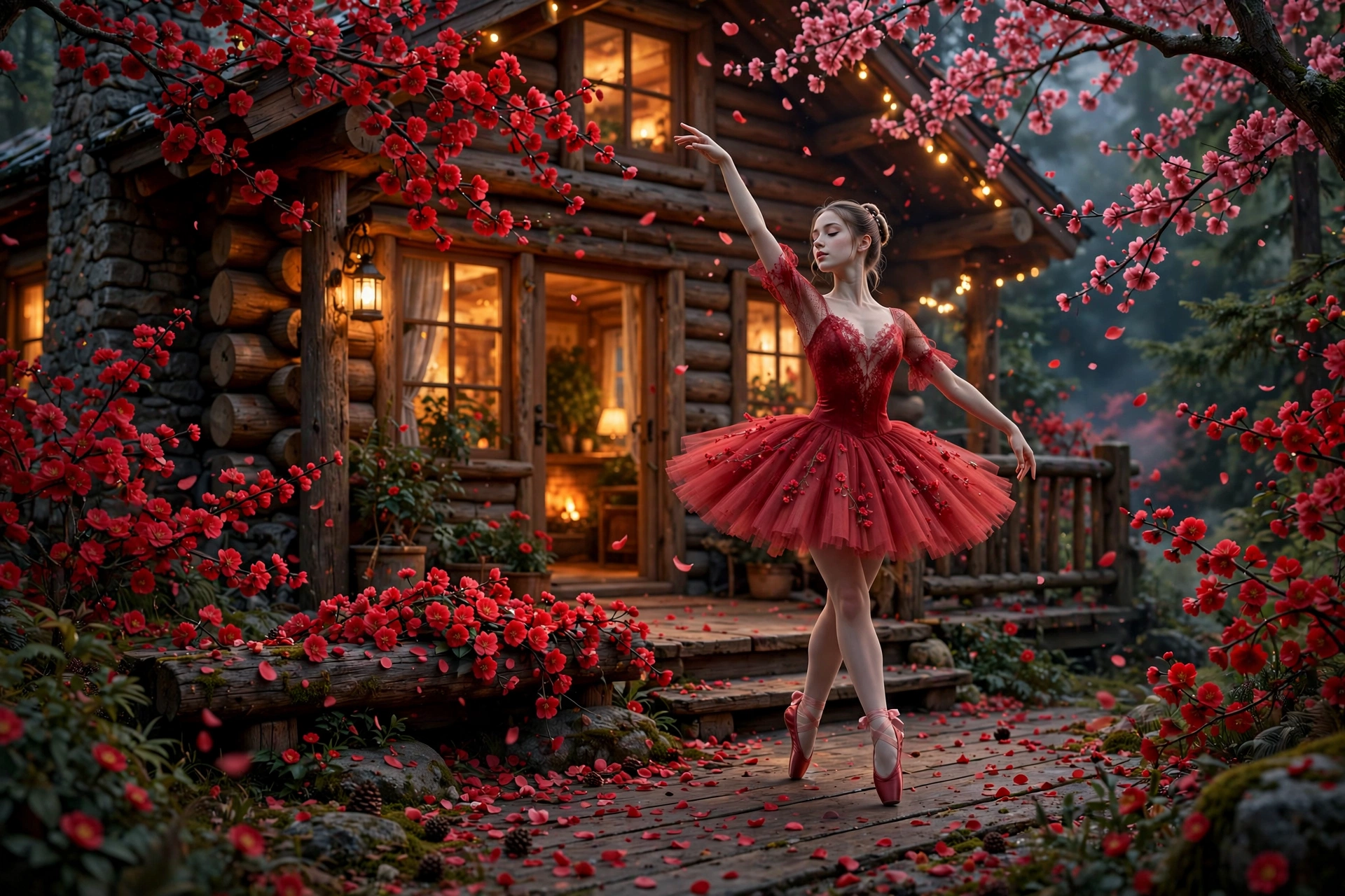 3D Scarlet Bloom Render