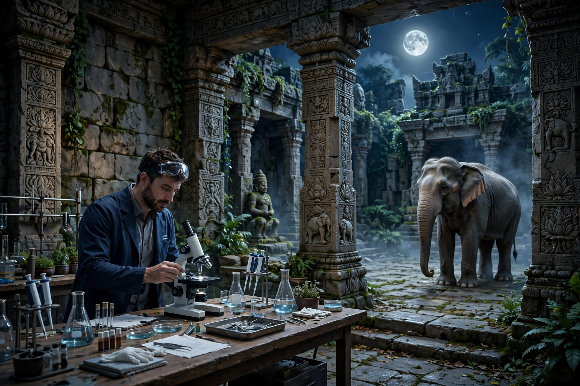 3D Elephant Grace Render