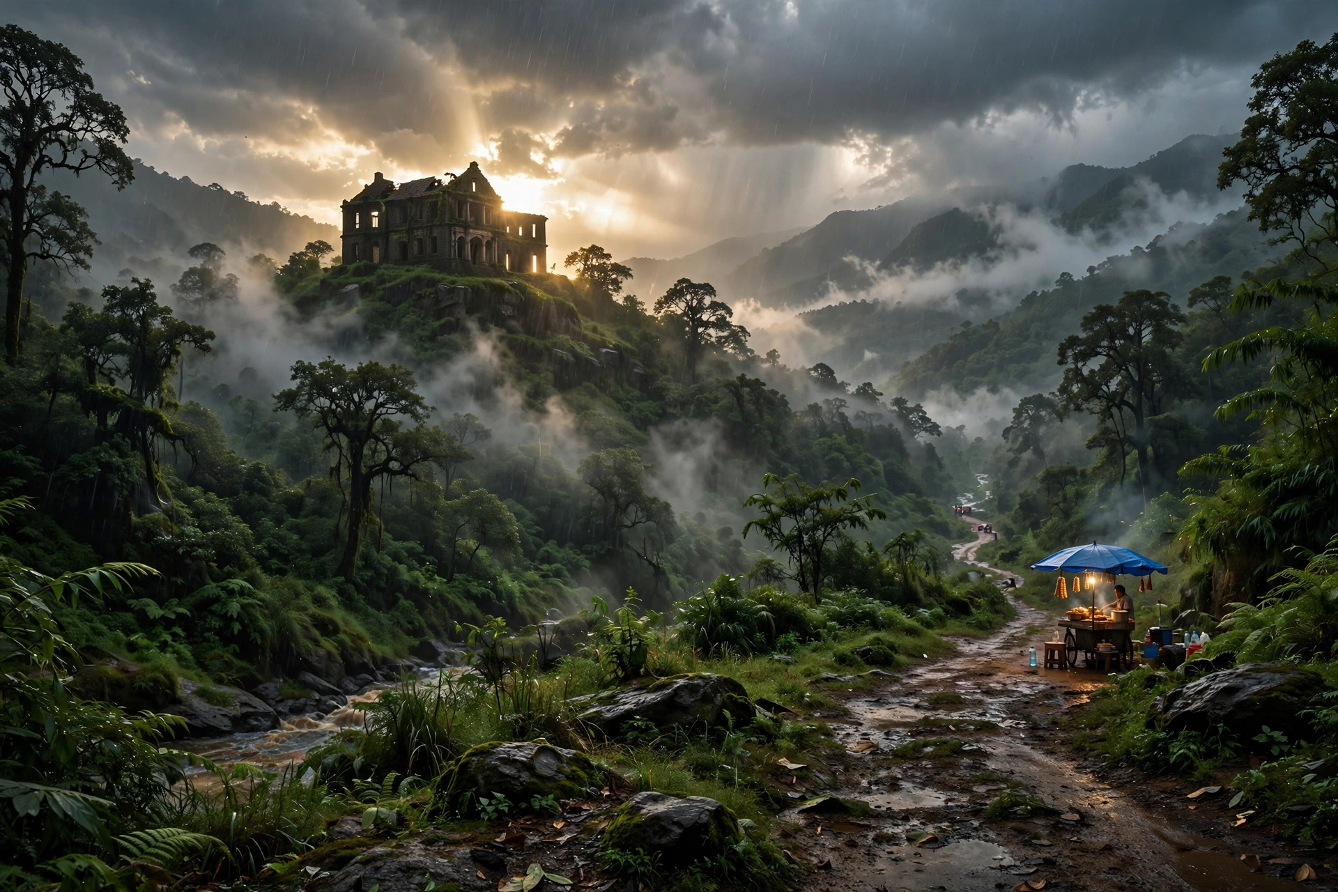 Monsoon Rain Wilderness