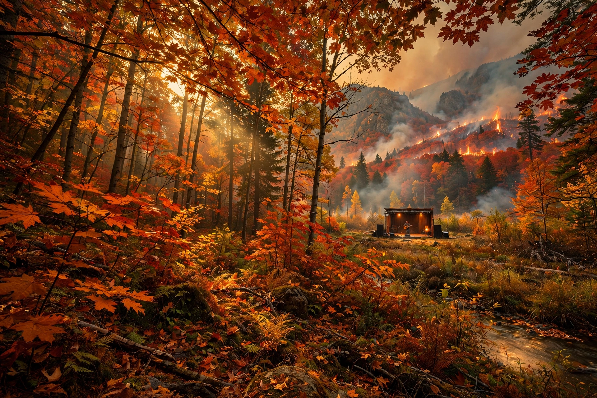 Autumn Fire Wilderness