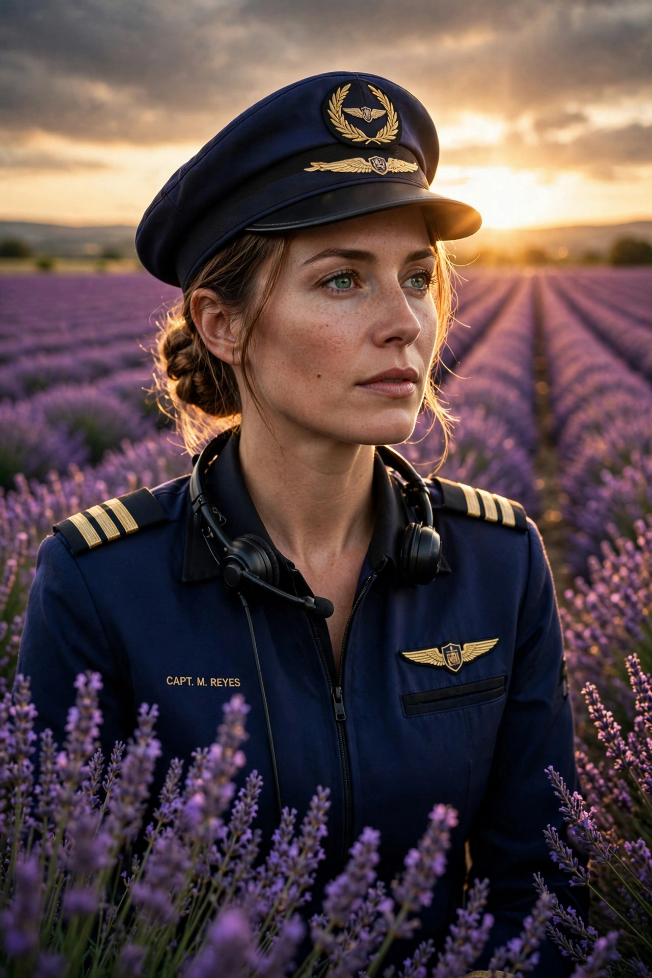 Lavender Field Portrait