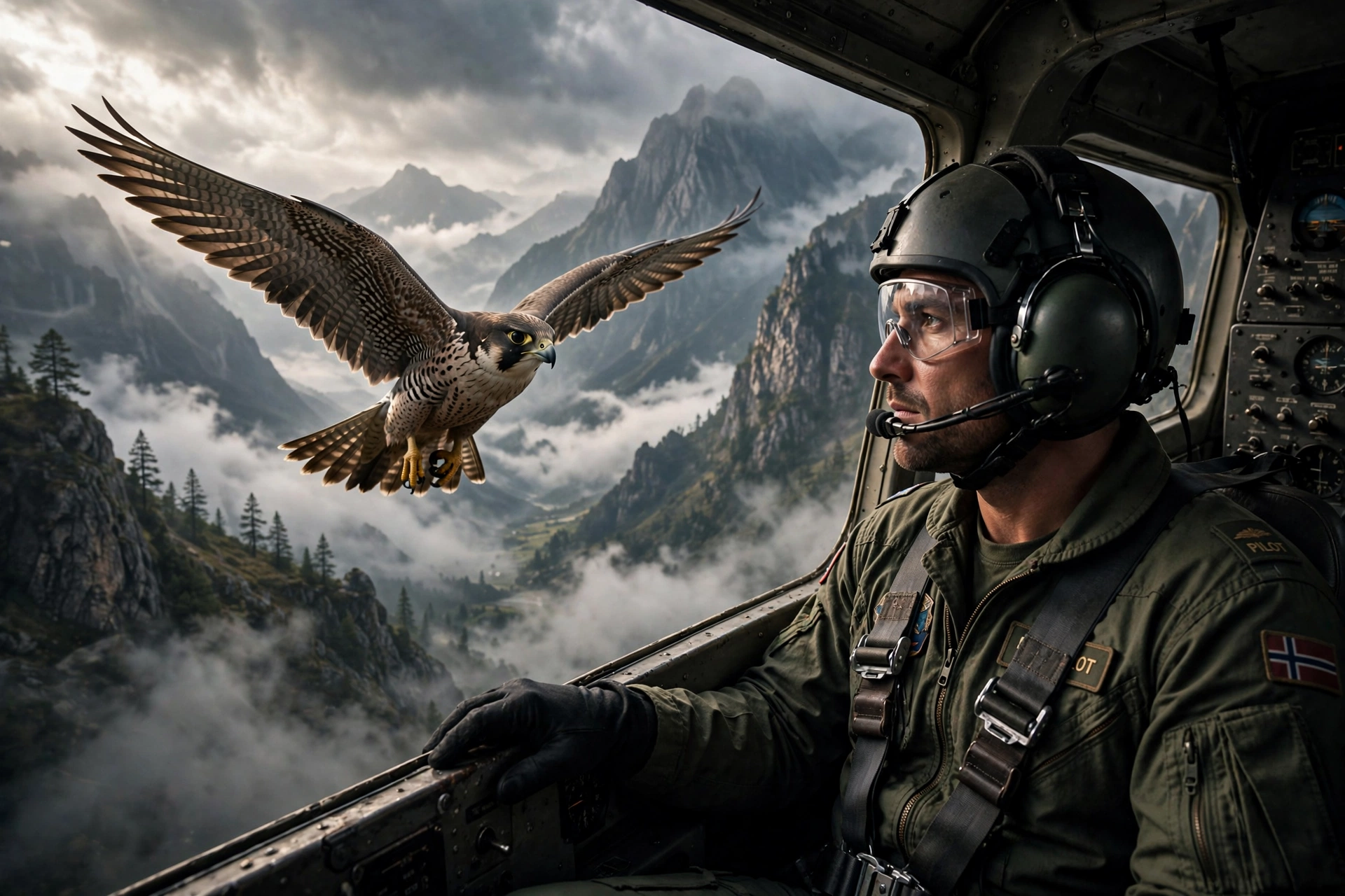 Falcon Flight Video Prompt