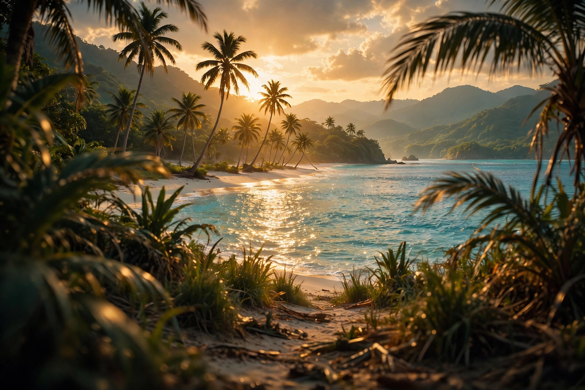 Tropical Paradise Video Prompt
