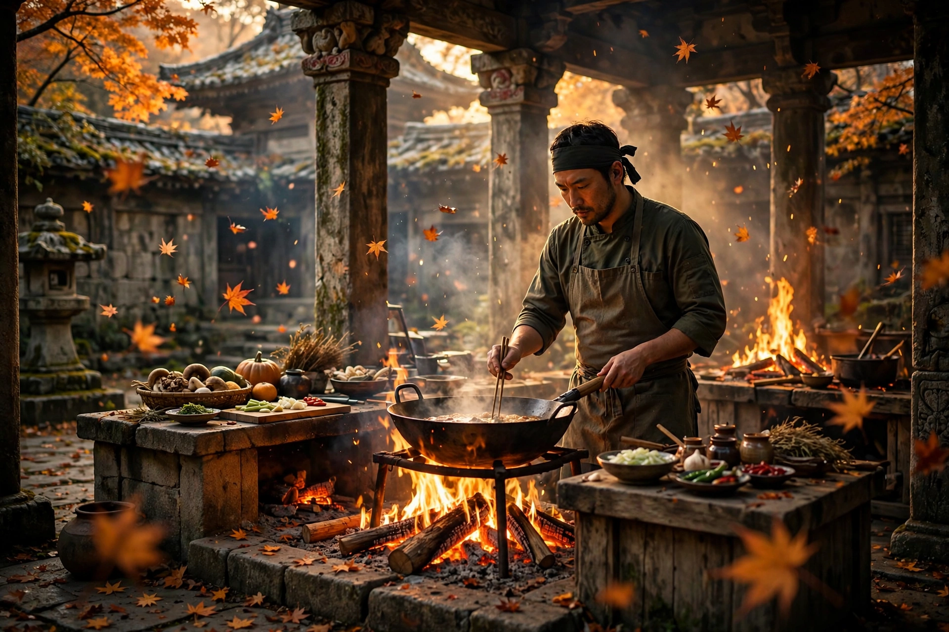 Autumn Fire Video Prompt