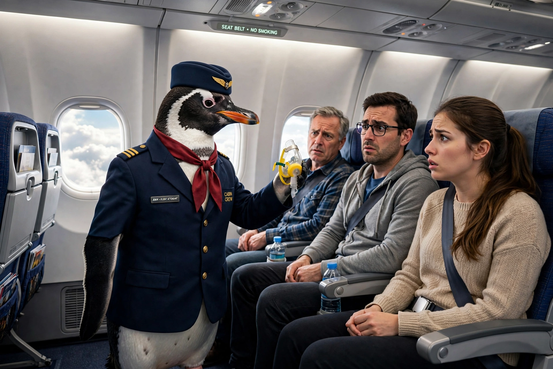 Penguin Flight Attendant