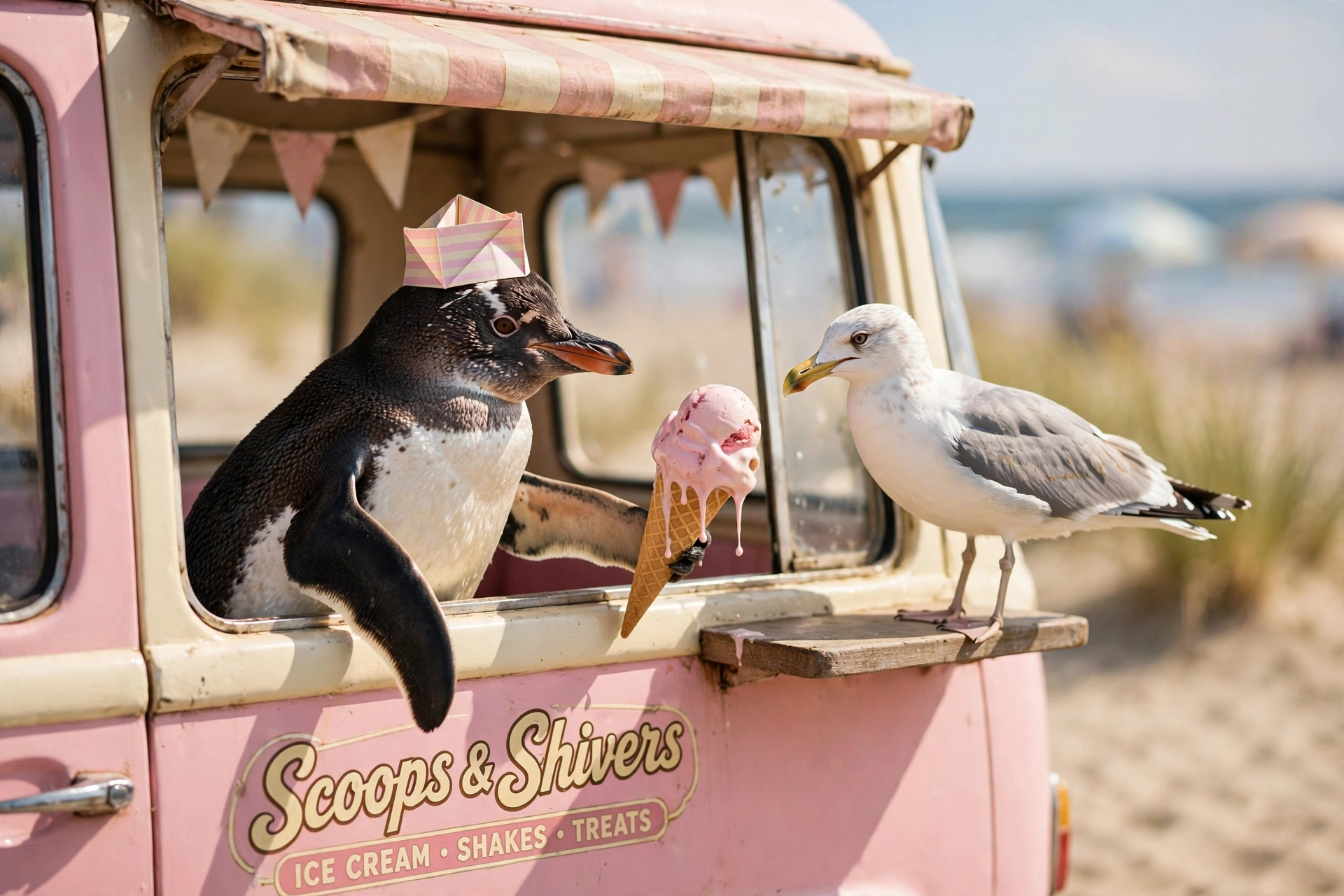 Penguin Ice Cream Truck
