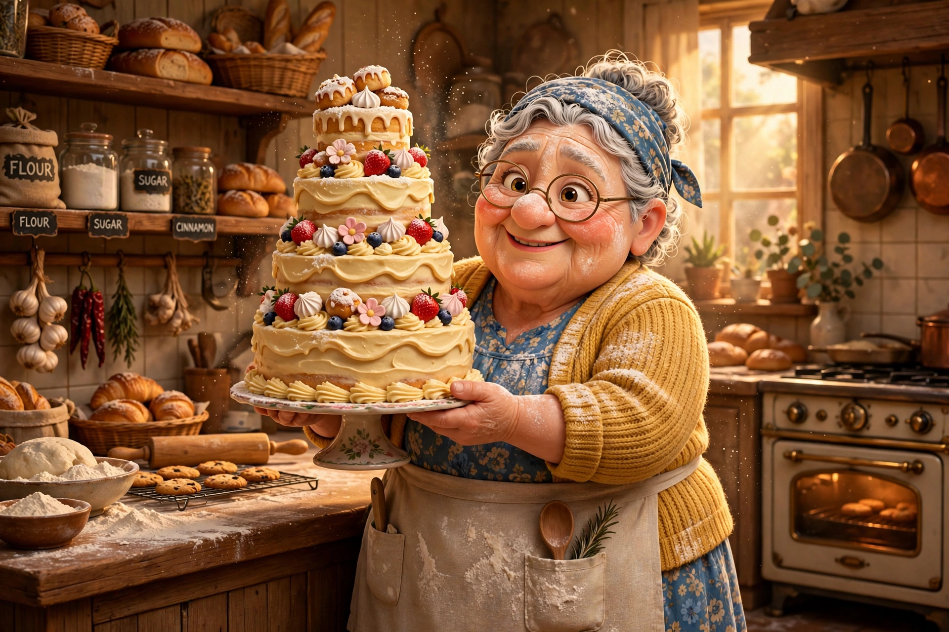 Pixar Grandma Baker