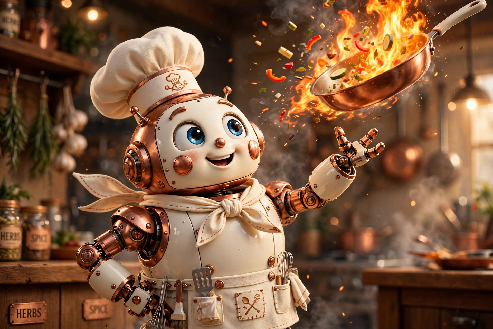 Pixar Style Robot Chef