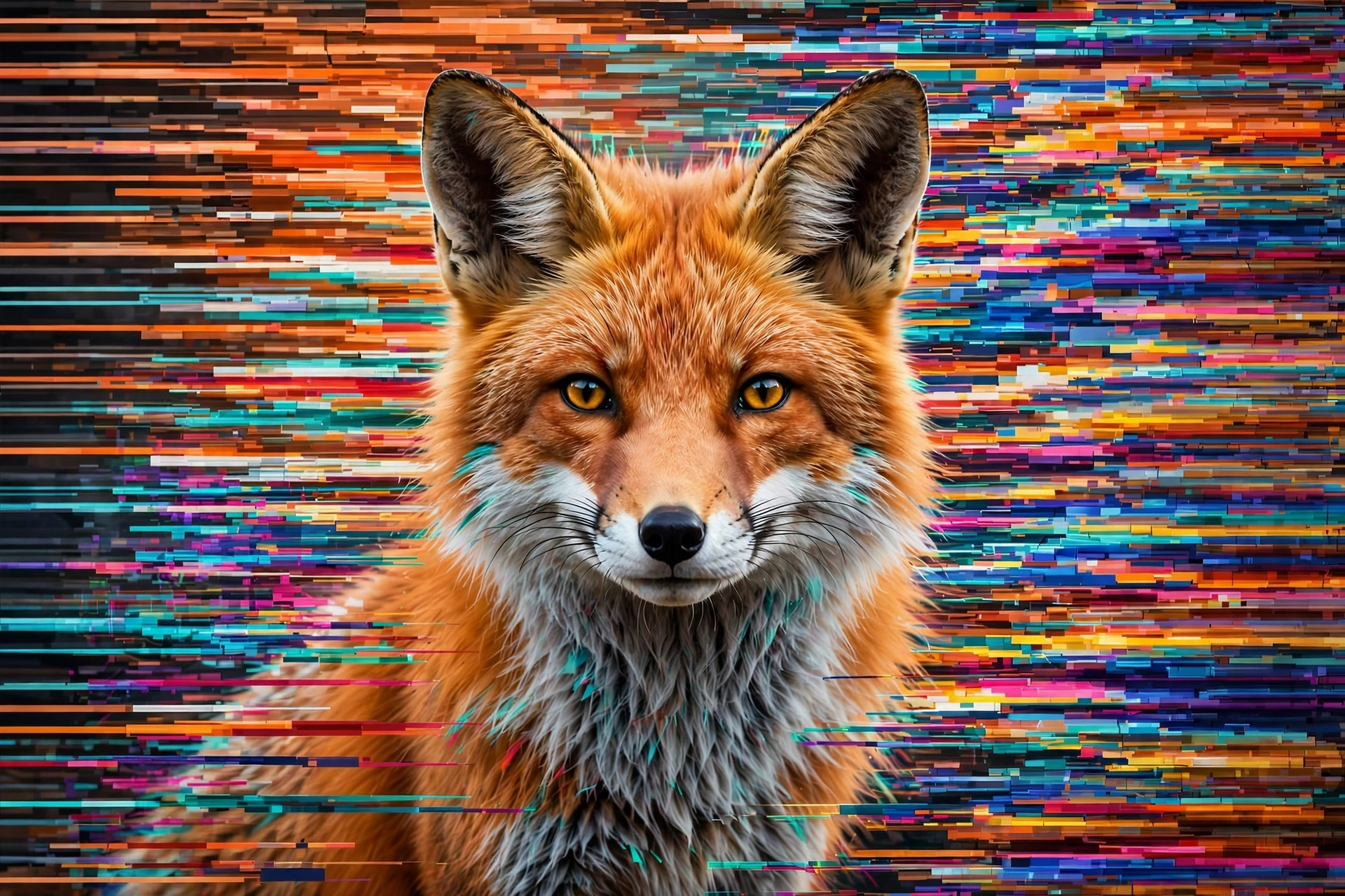 Pixel Stretch Art