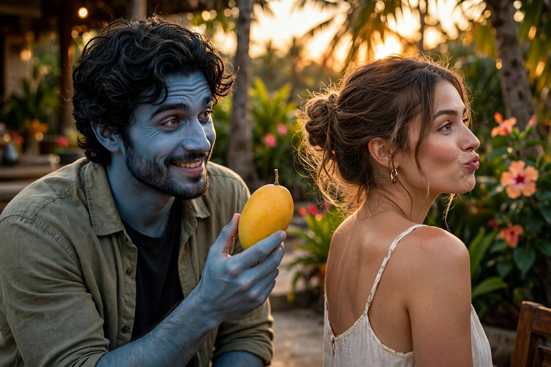 Playful Mango Scene Video Prompt