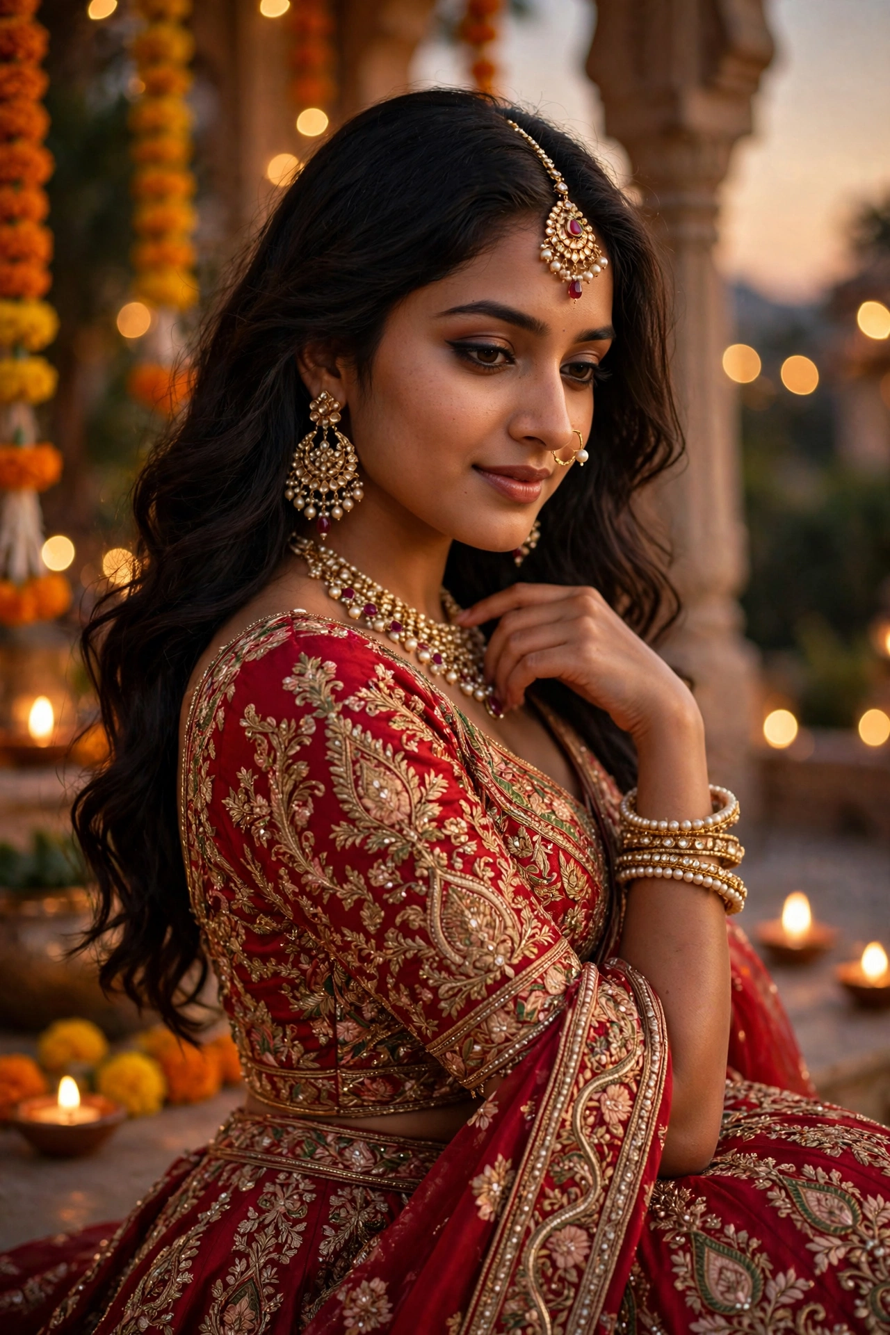 Radha Rani Lehenga Portrait