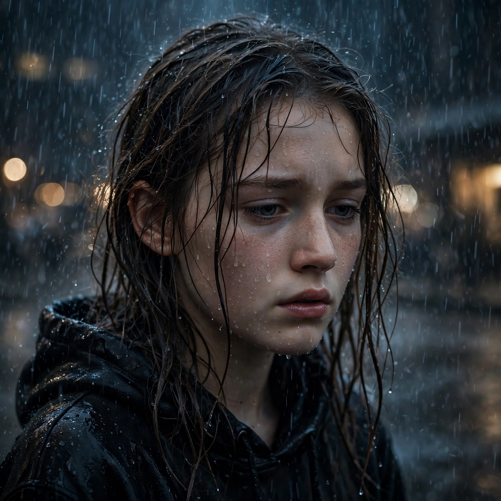 Rain Aesthetic Teen Girl