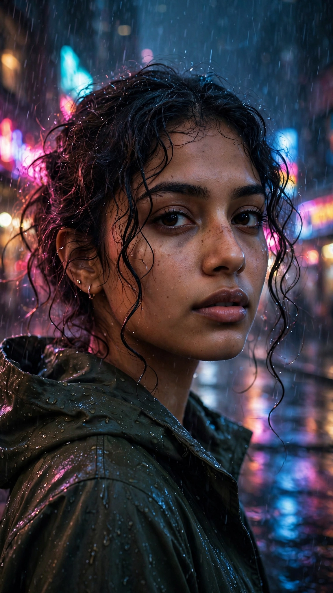 Rainy Atmosphere Portrait