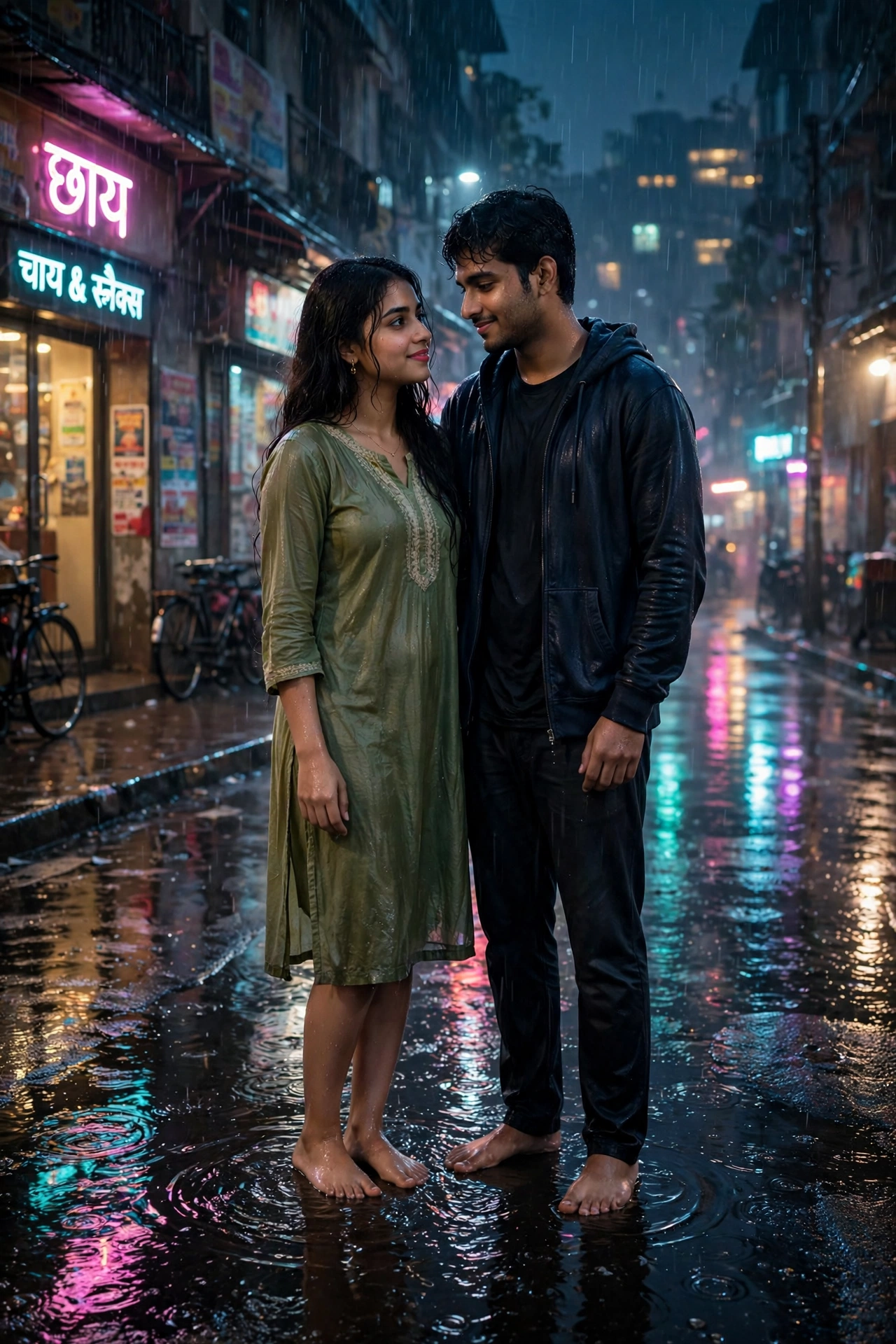 Rainy Couple Portrait