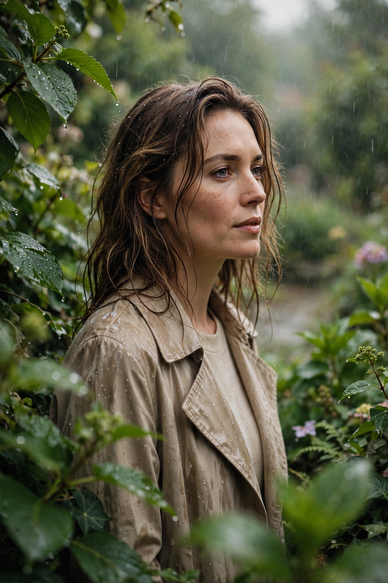 Rainy Garden Portrait