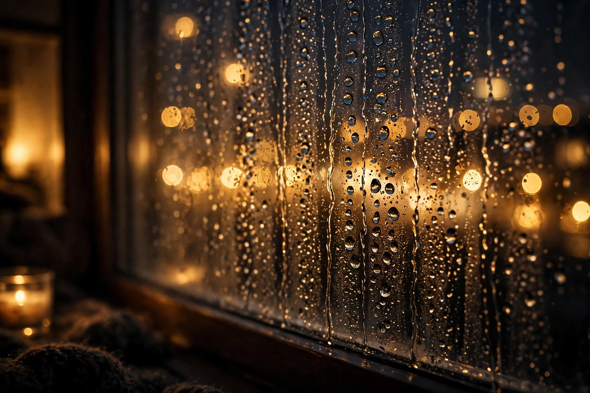 Rainy Window Bokeh
