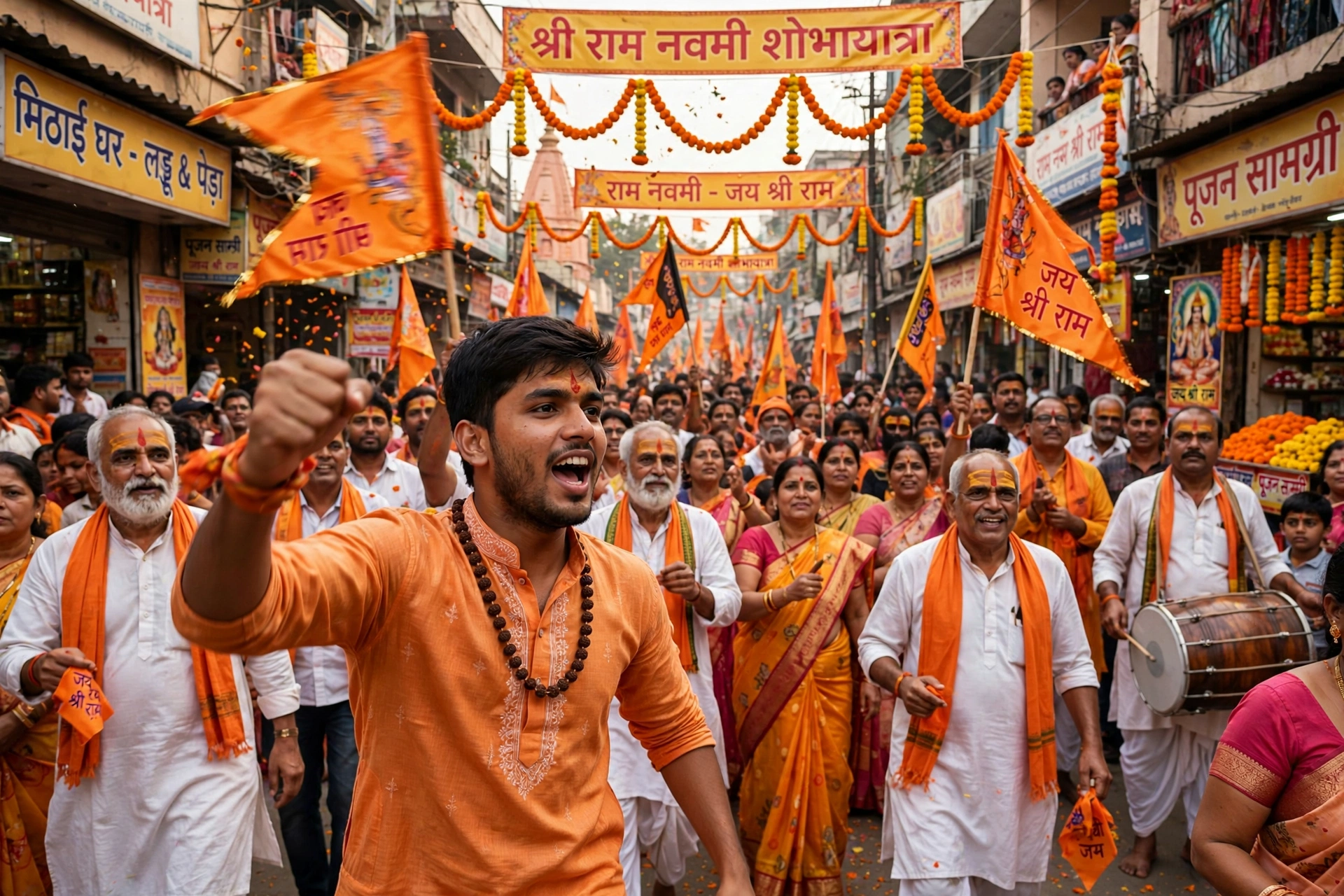 Ram Navami Street Procession Photo Prompt