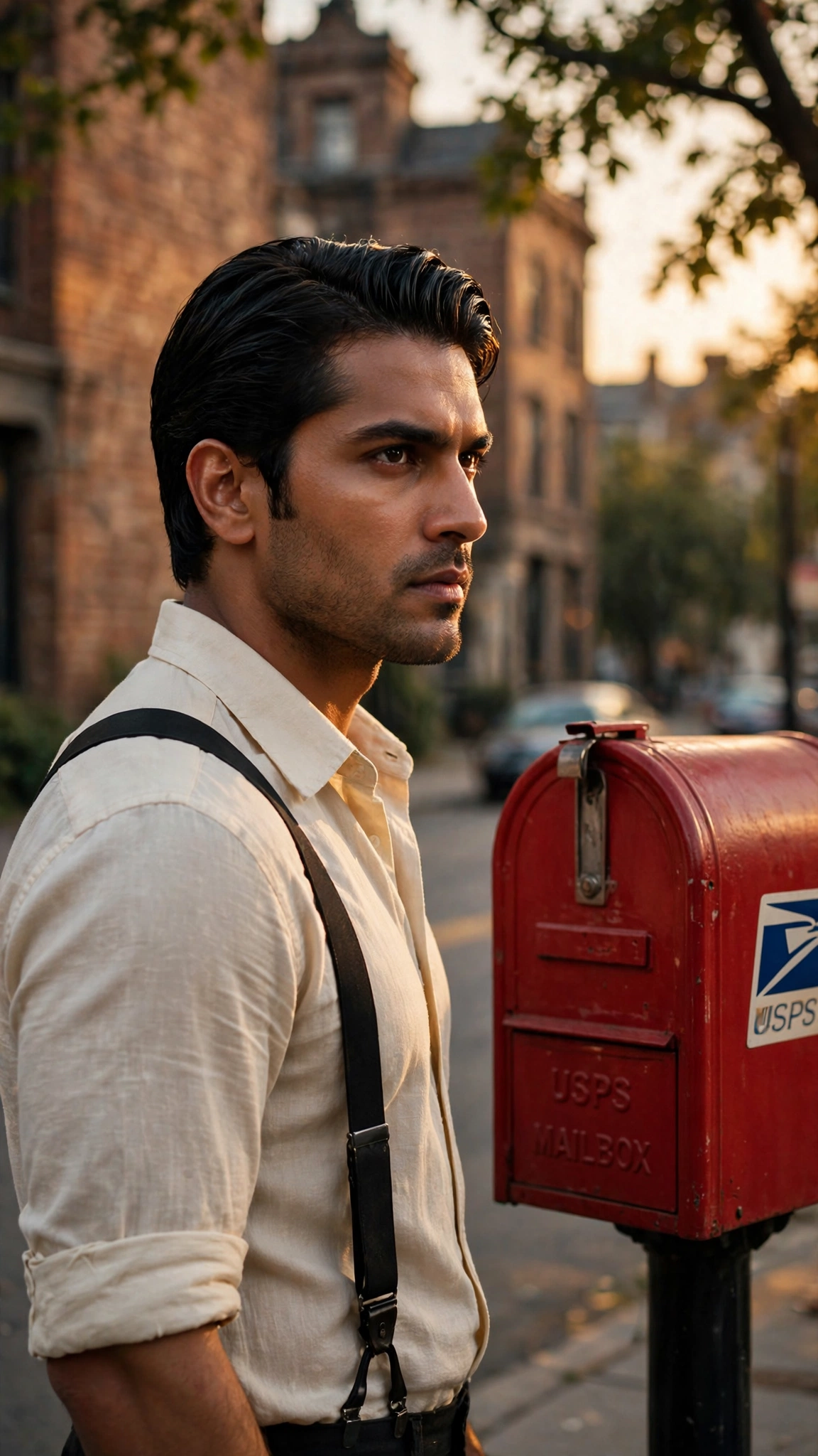 Red Mailbox Portrait