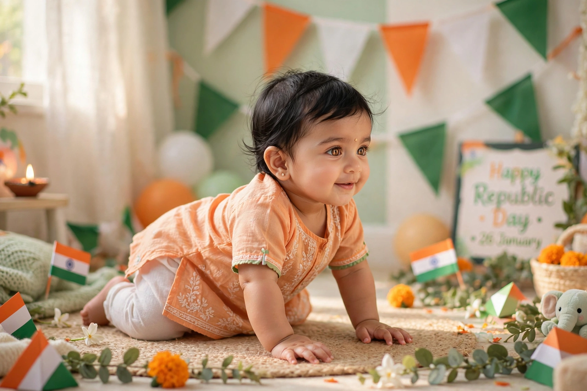 Republic Day Baby Photo