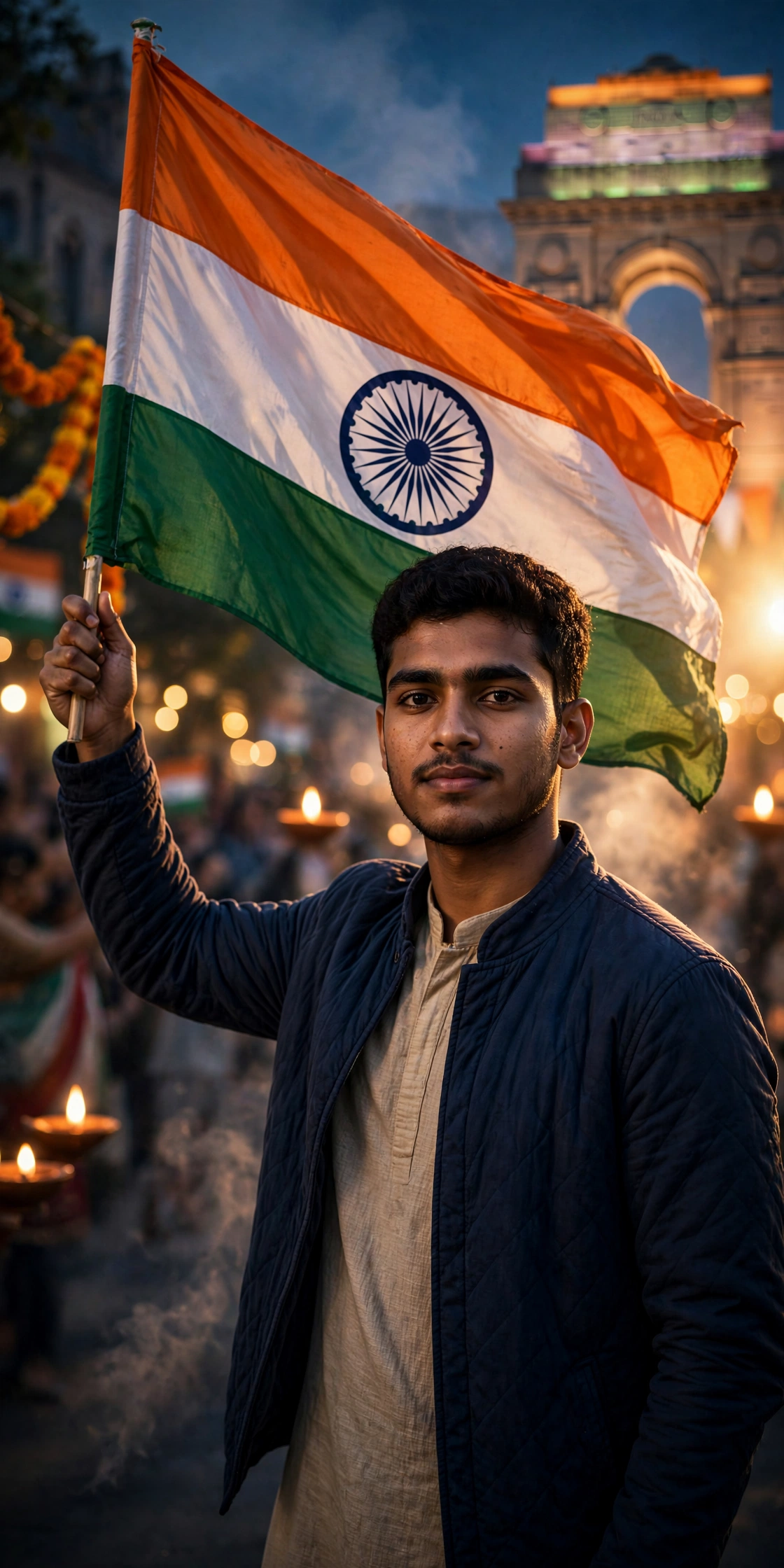 Republic Day Flag Portrait