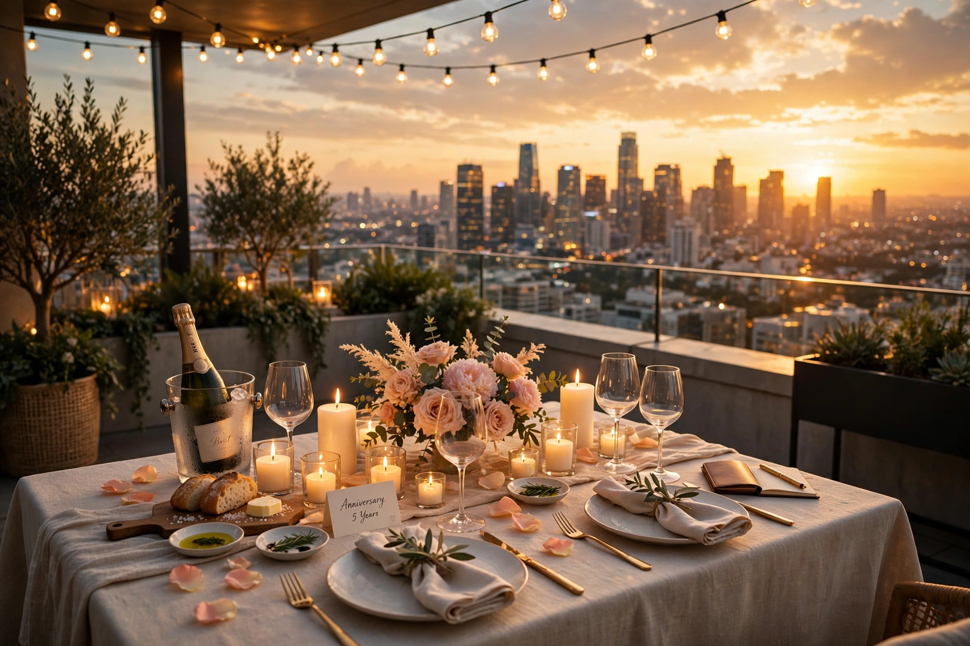 Rooftop Sunset Dinner