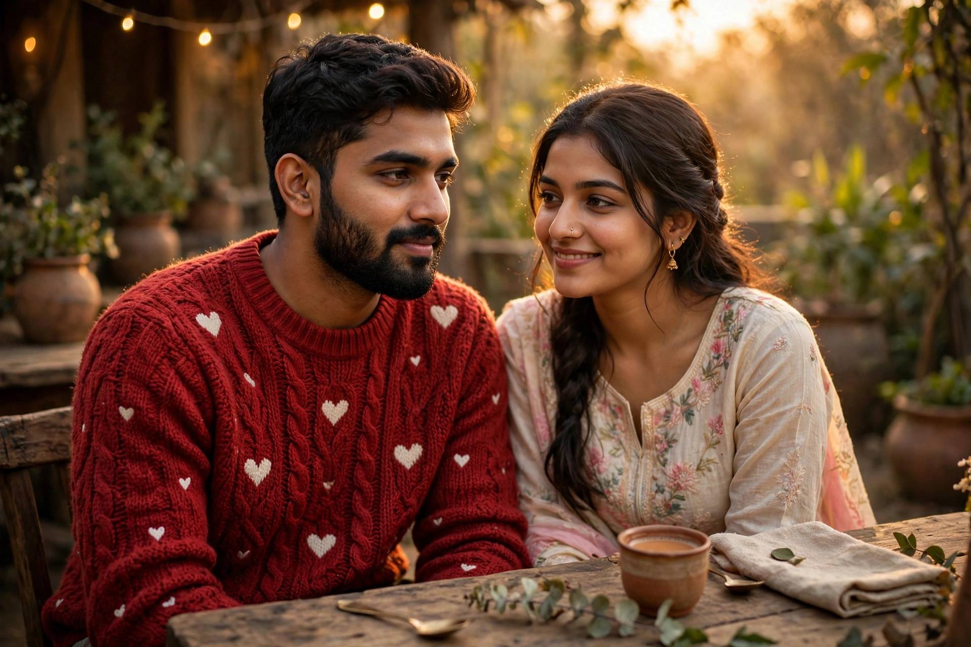 Rustic Table Couple