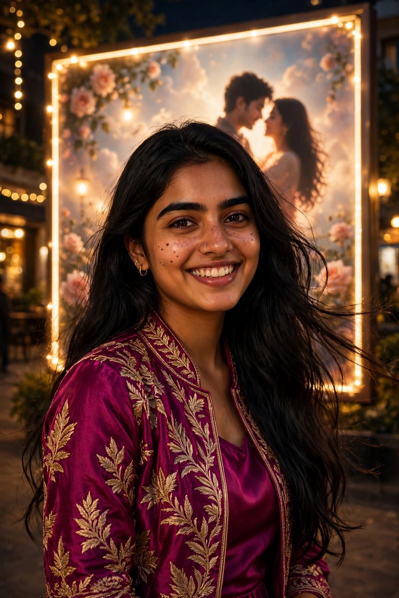 Saiyaara Movie Poster Girl Photo Prompt