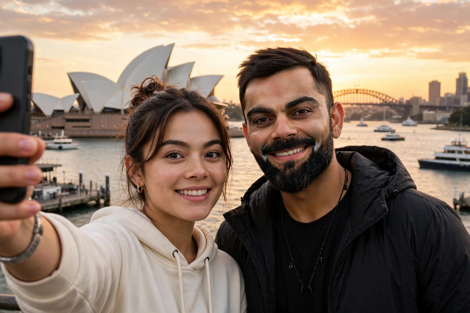 Selfie With Virat Kohli Sydney Prompt