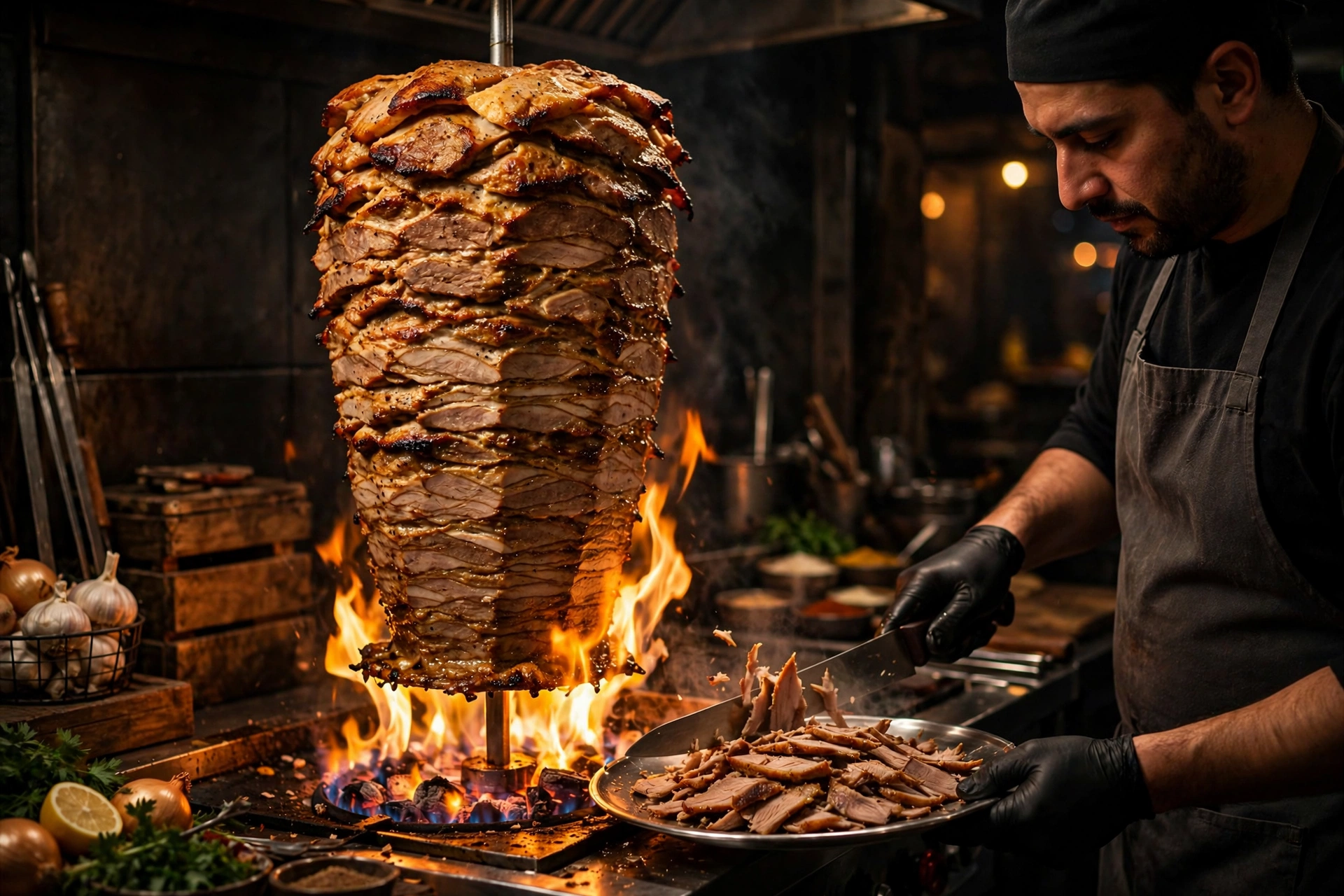 Shawarma Spit Fire